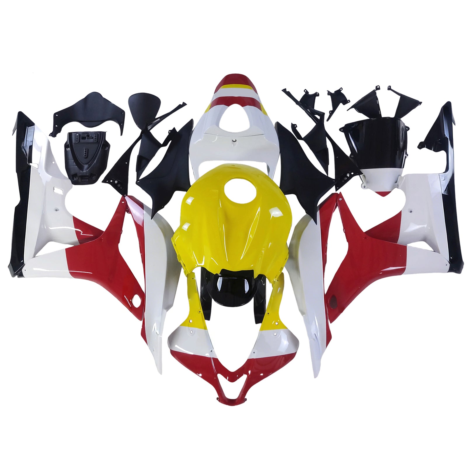 AMOTOPART 2007-2008 HONDA CBR600RR ROOD GEL GELL WITTE KUIST KIT