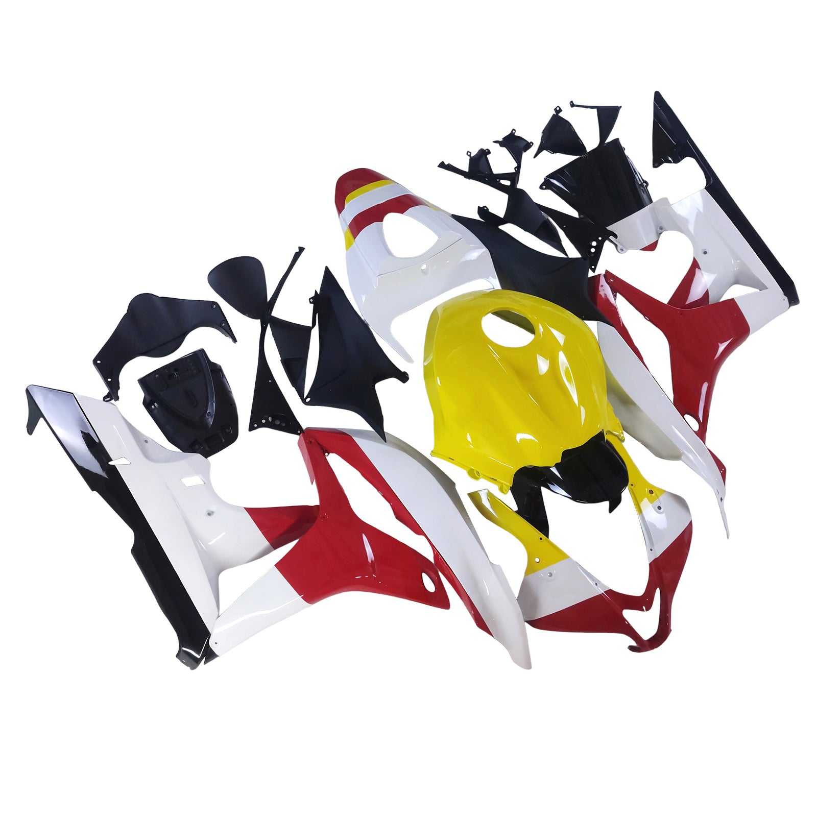 AMOTOPART 2007-2008 HONDA CBR600RR ROOD GEL GELL WITTE KUIST KIT