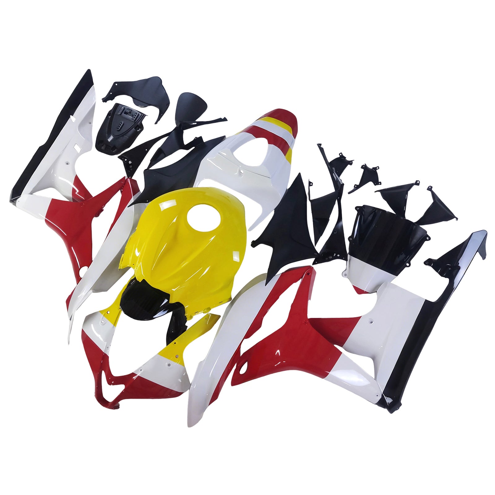 AMOTOPART 2007-2008 HONDA CBR600RR ROOD GEL GELL WITTE KUIST KIT