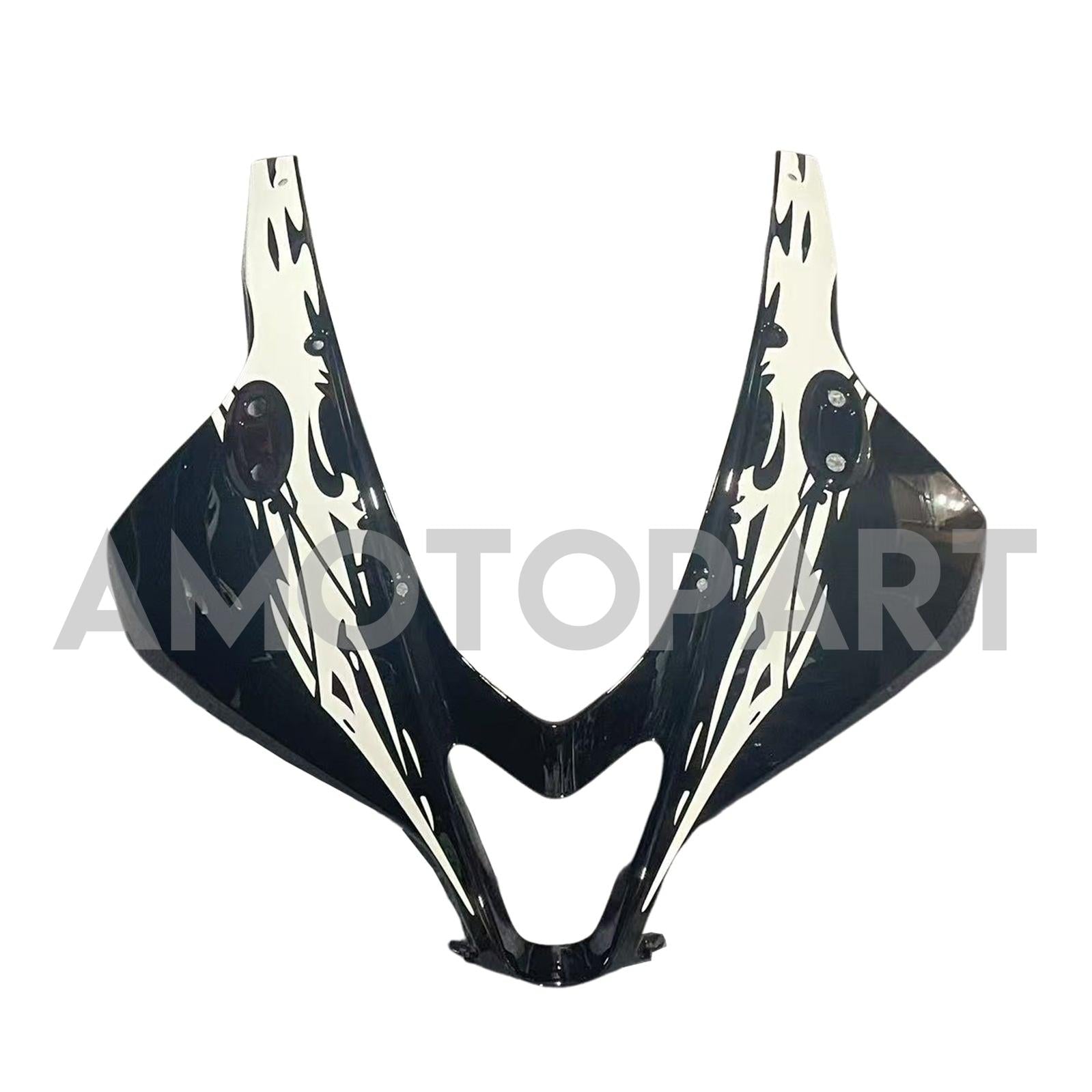 Amotopart 2007-2008 Honda CBR600RR Black White Fairing Kit