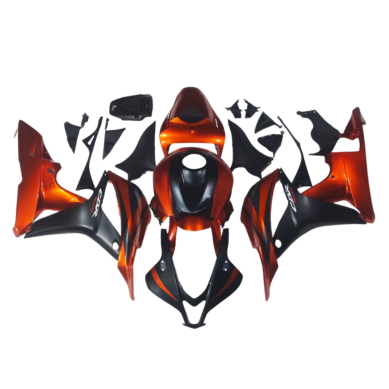 Amotopart 2007-2008 Honda CBR600RR Red Black Fairing Kit