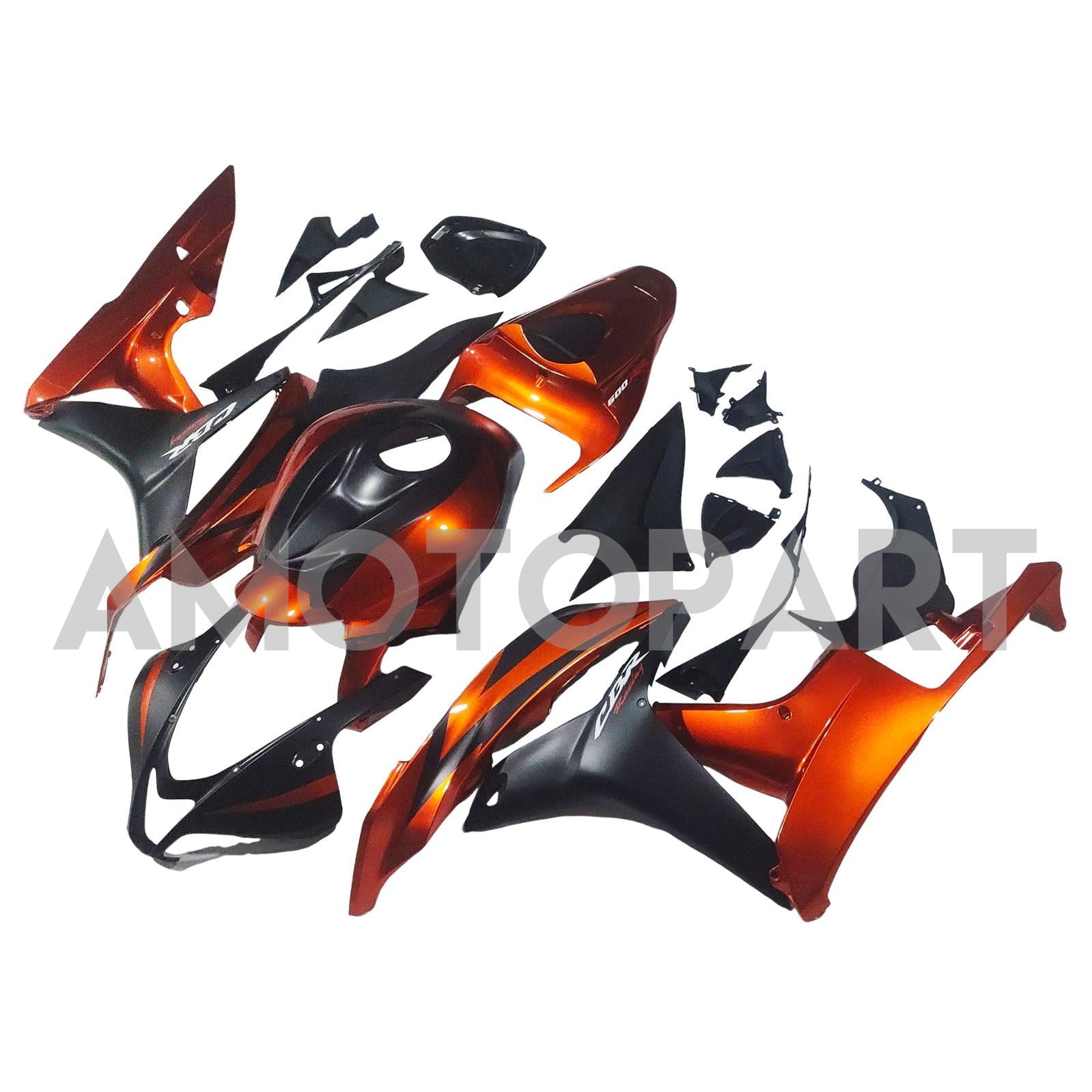 Amotopart 2007-2008 ホンダ CBR600RR レッド ブラック フェアリングキット