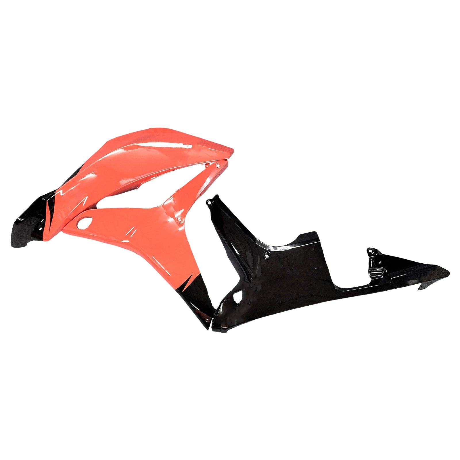 Amotopart 2007-2008 Honda CBR600RR Orange&Kit de carénage noir