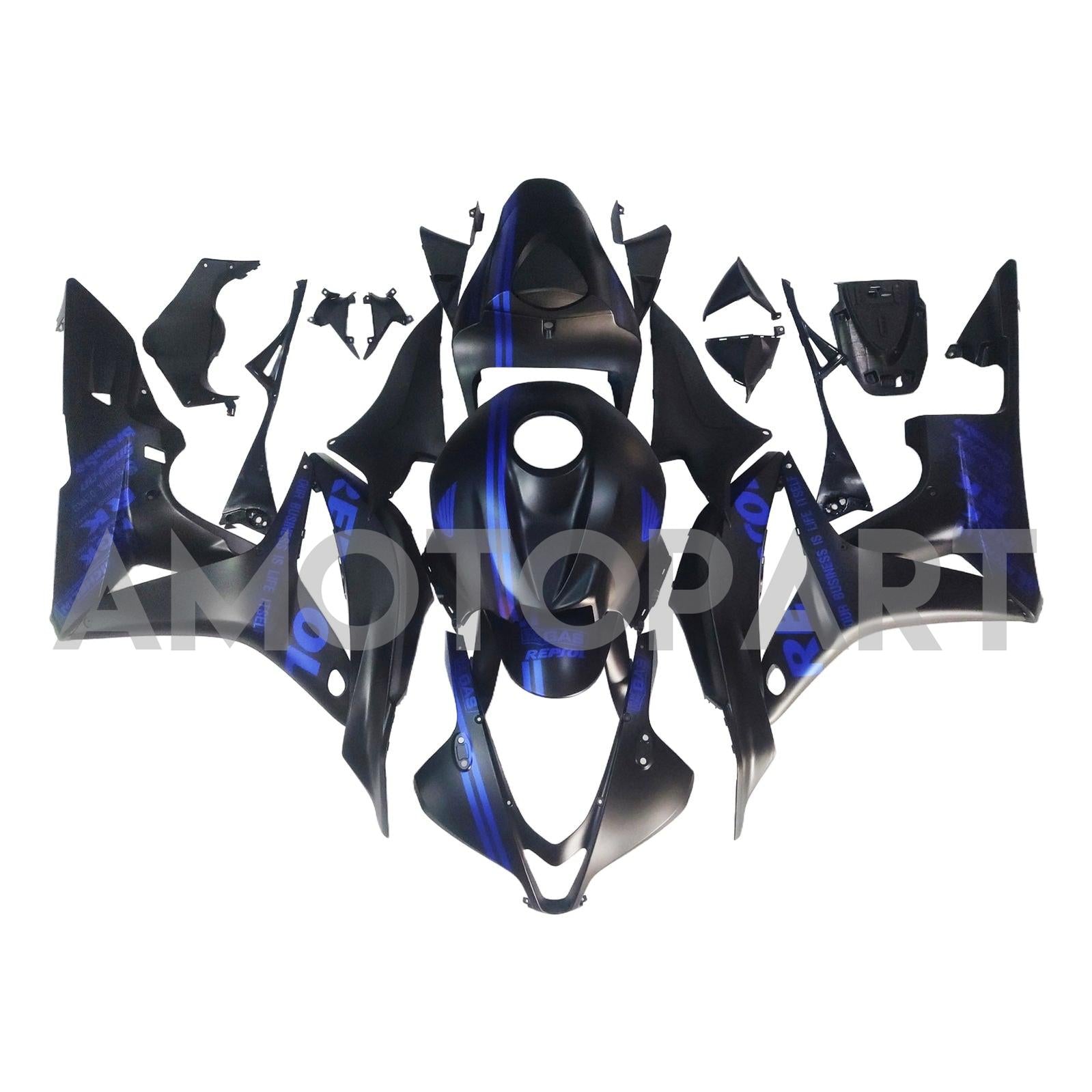 Amotopart 2007-2008 Honda CBR600RR BLACK BLUE FAILING KIT