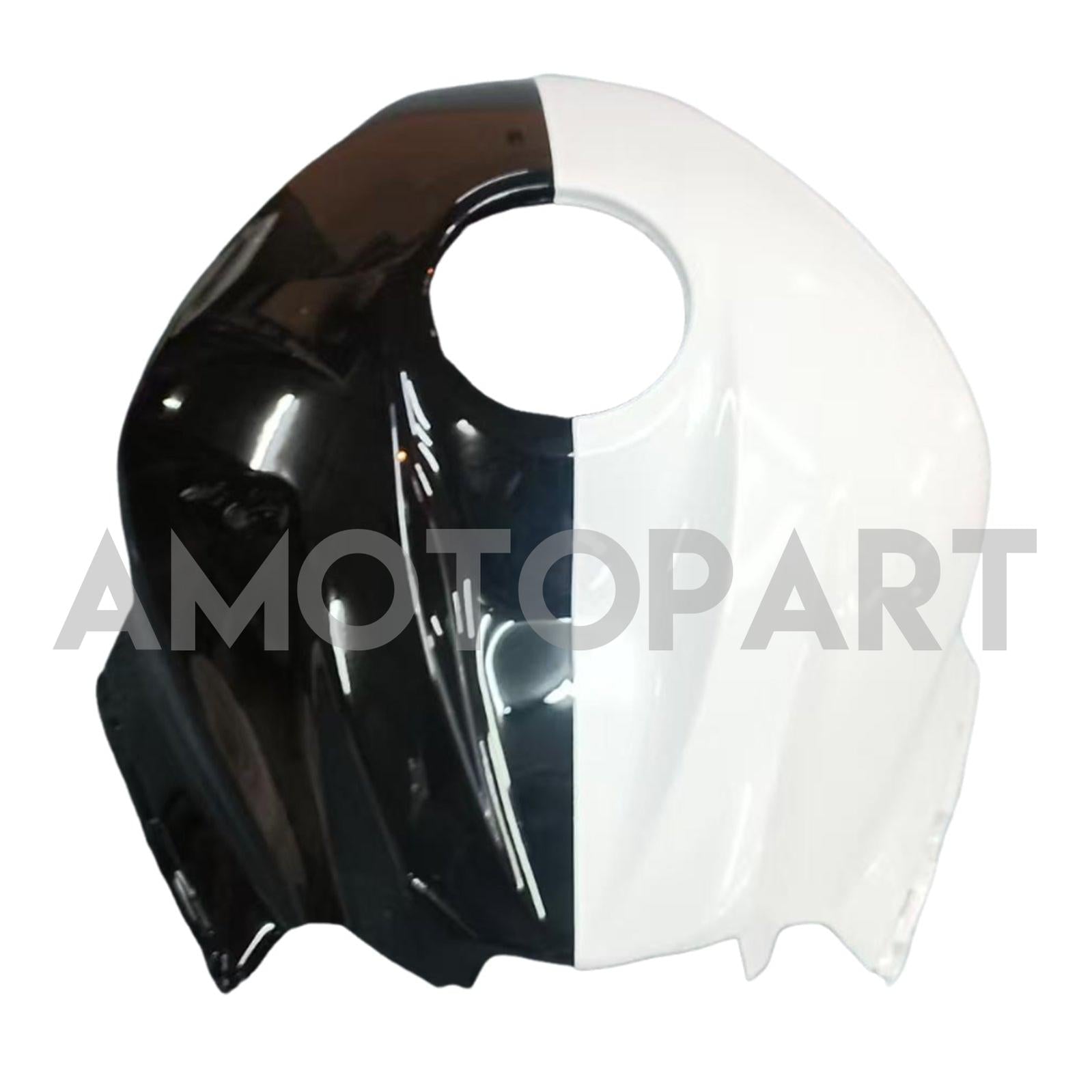Amotopart 2007-2008 Honda CBR600RR Glossy Black White Fairing Kit
