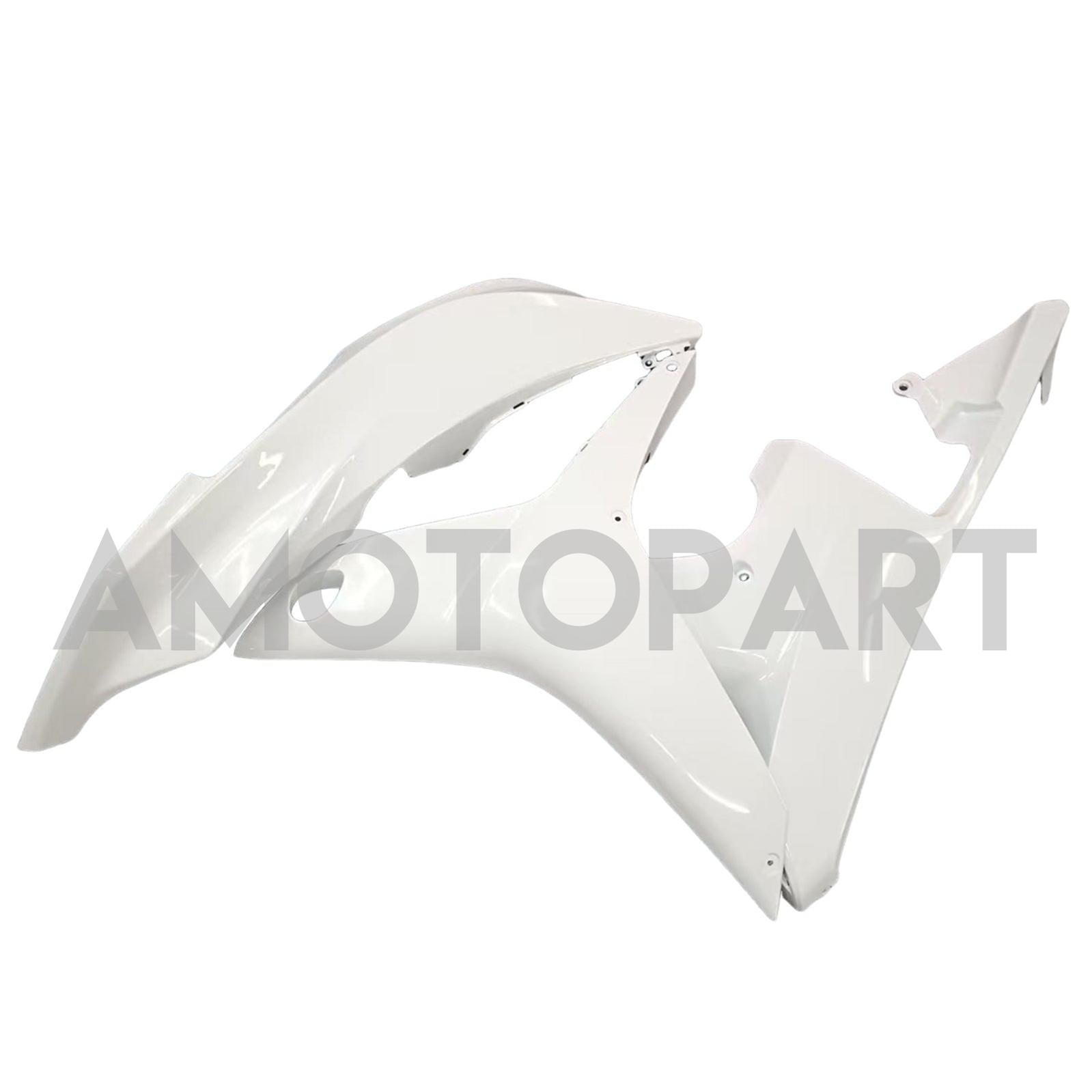 Amotopart 2007-2008 Honda CBR600RR Glossy Black White Fairing Kit