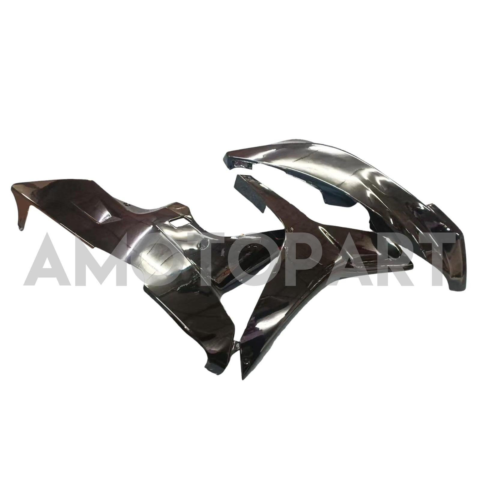 Amotopart 2007-2008 Honda CBR600RR Glossy Black White Fairing Kit