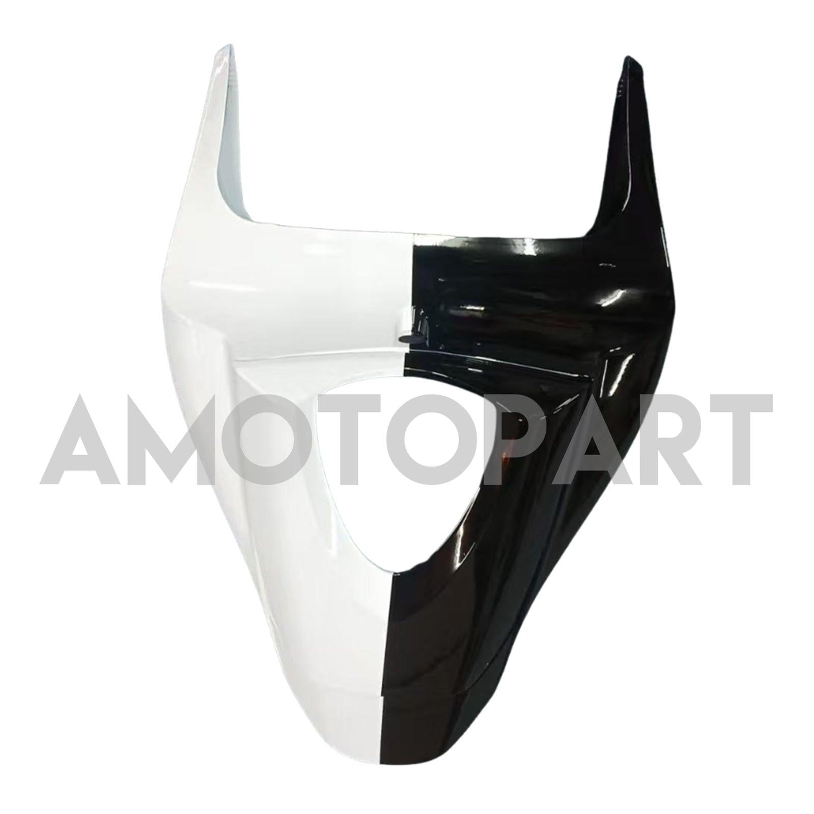 Amotopart 2007-2008 Honda CBR600RR Glossy Black White Fairing Kit