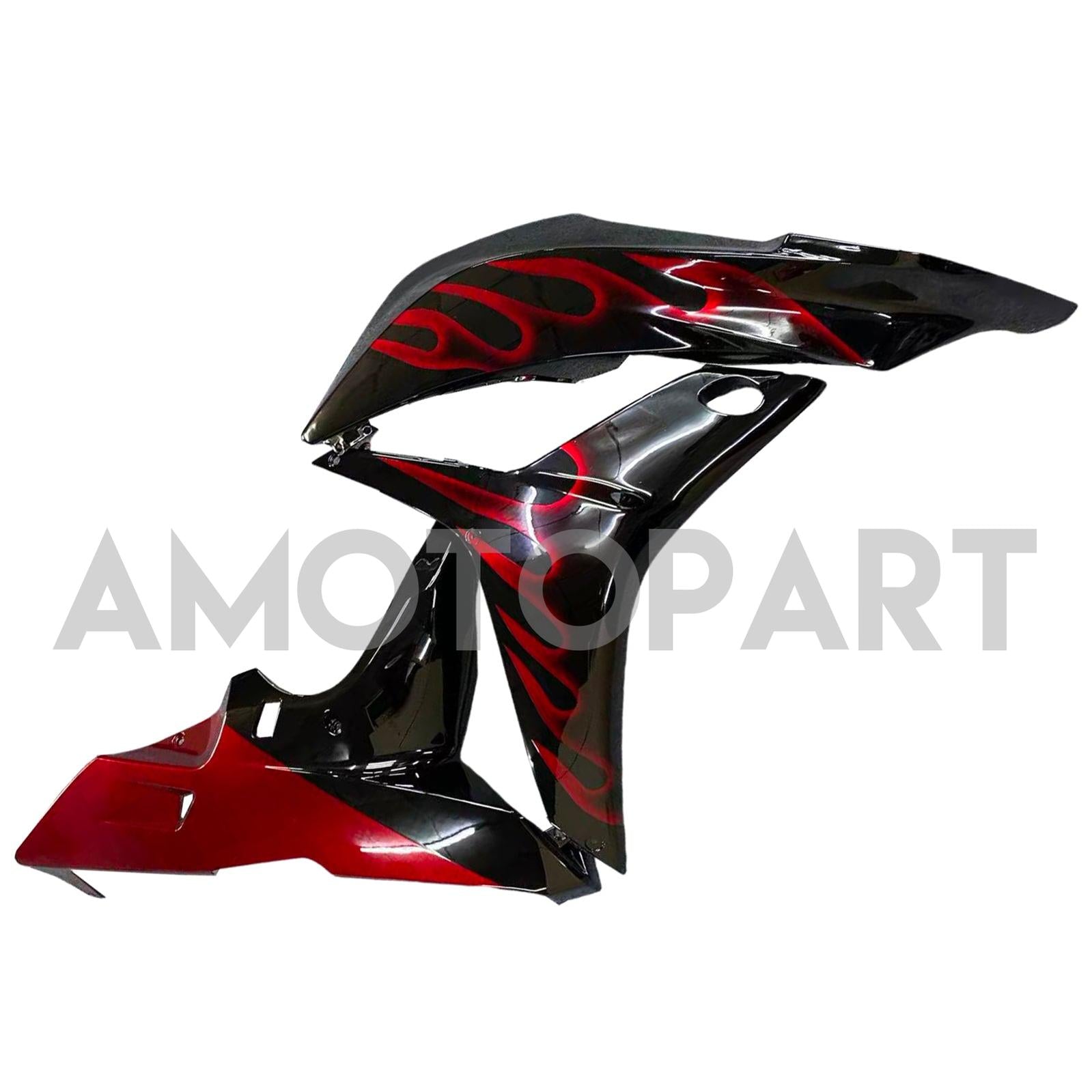Amotopart 2007-2008 Honda CBR600RR Red & Black Fairing Kit