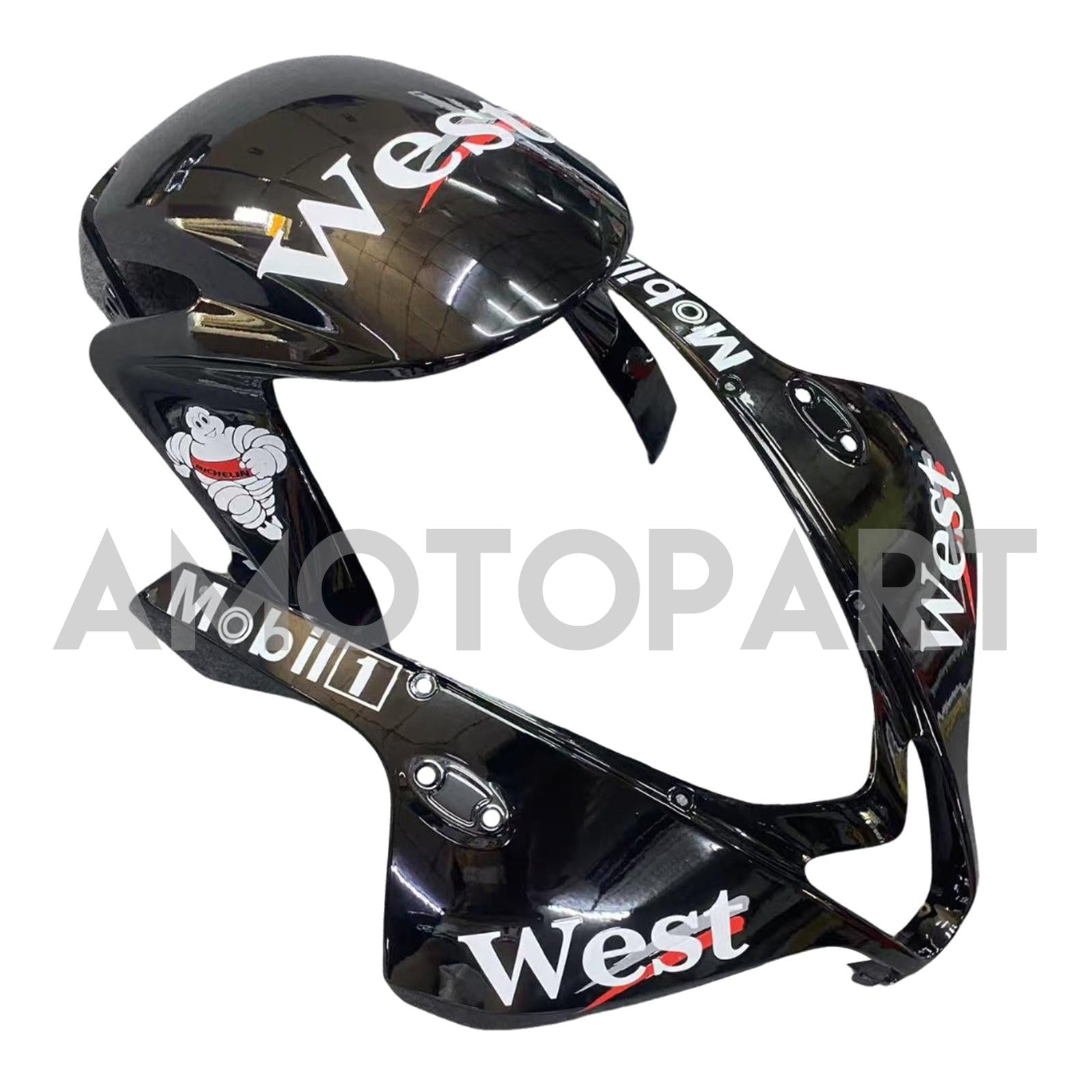 Amotopart 2009-2012 Honda CBR600RR WHITE & BLACK LOGOS FAIRING KIT