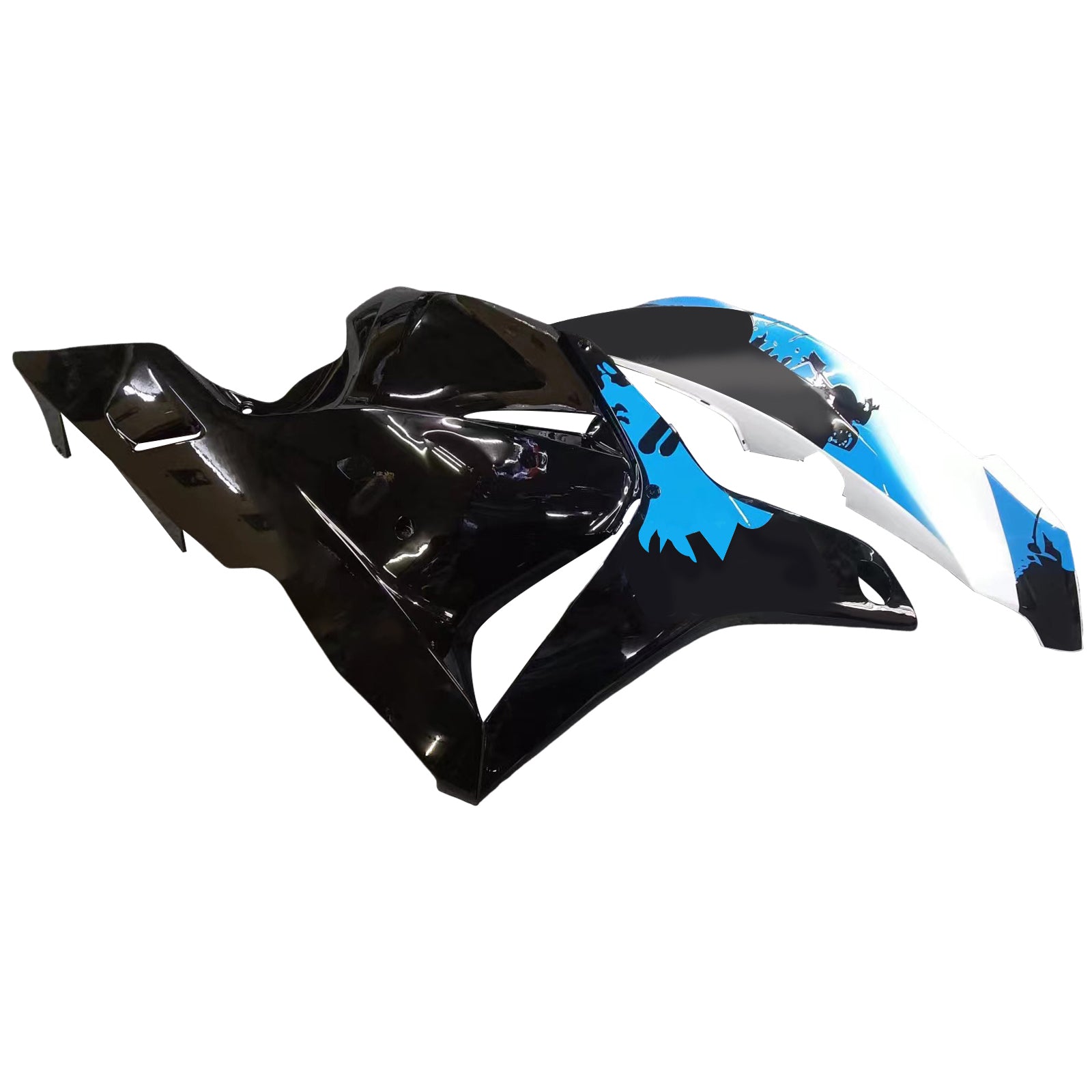 Amotopart 2009–2012 Honda CBR600RR Weiß Blau Verkleidungsset