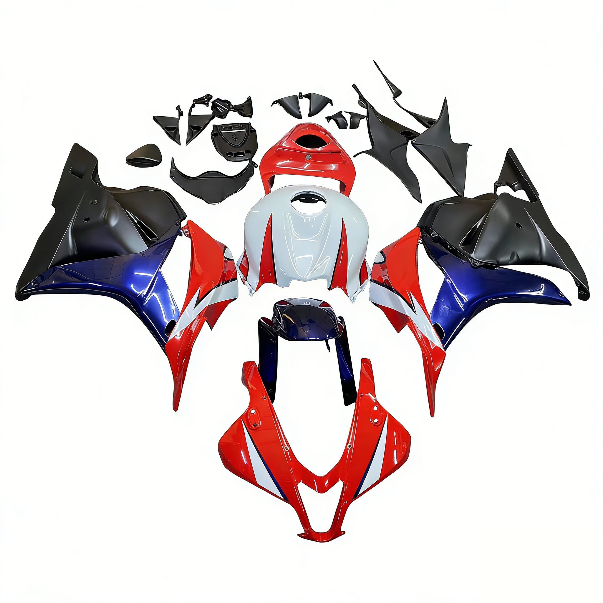 Amotopart 2009-2012 Honda CBR600RR Red White Fairing Kit