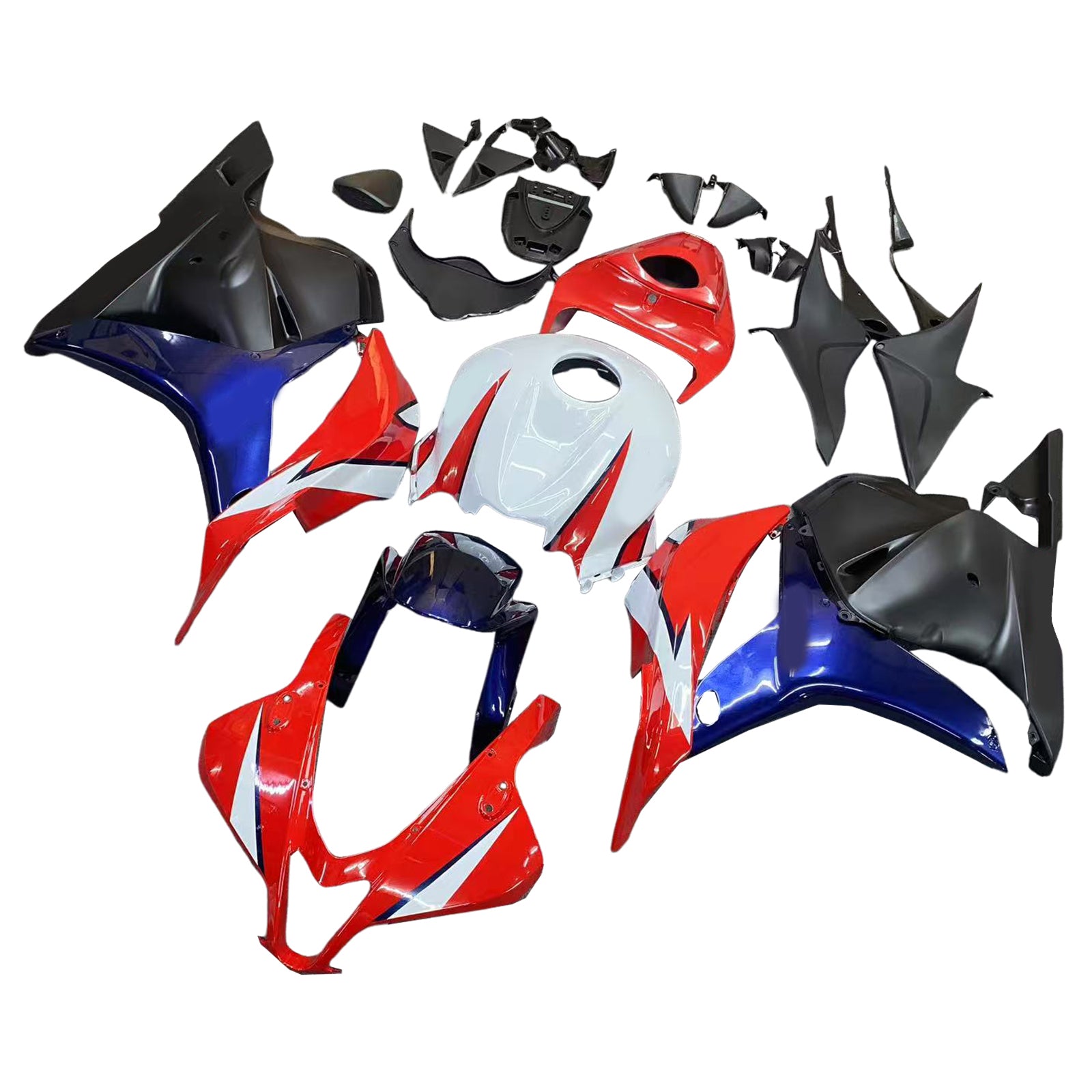 Amotopart 2009-2012 Honda CBR600RR Red White Fairing Kit
