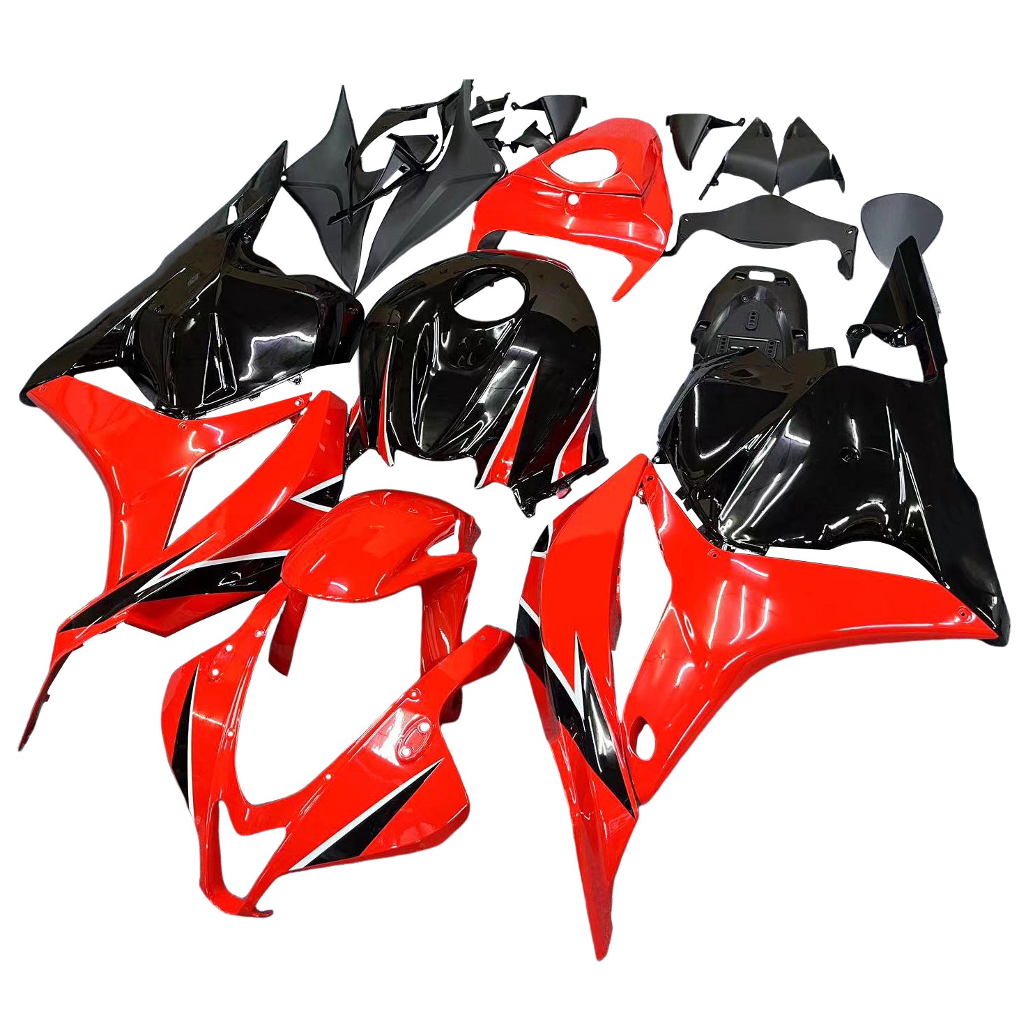 Amotopart 2009-2012 Honda CBR600RR Red Black Fairing Kit