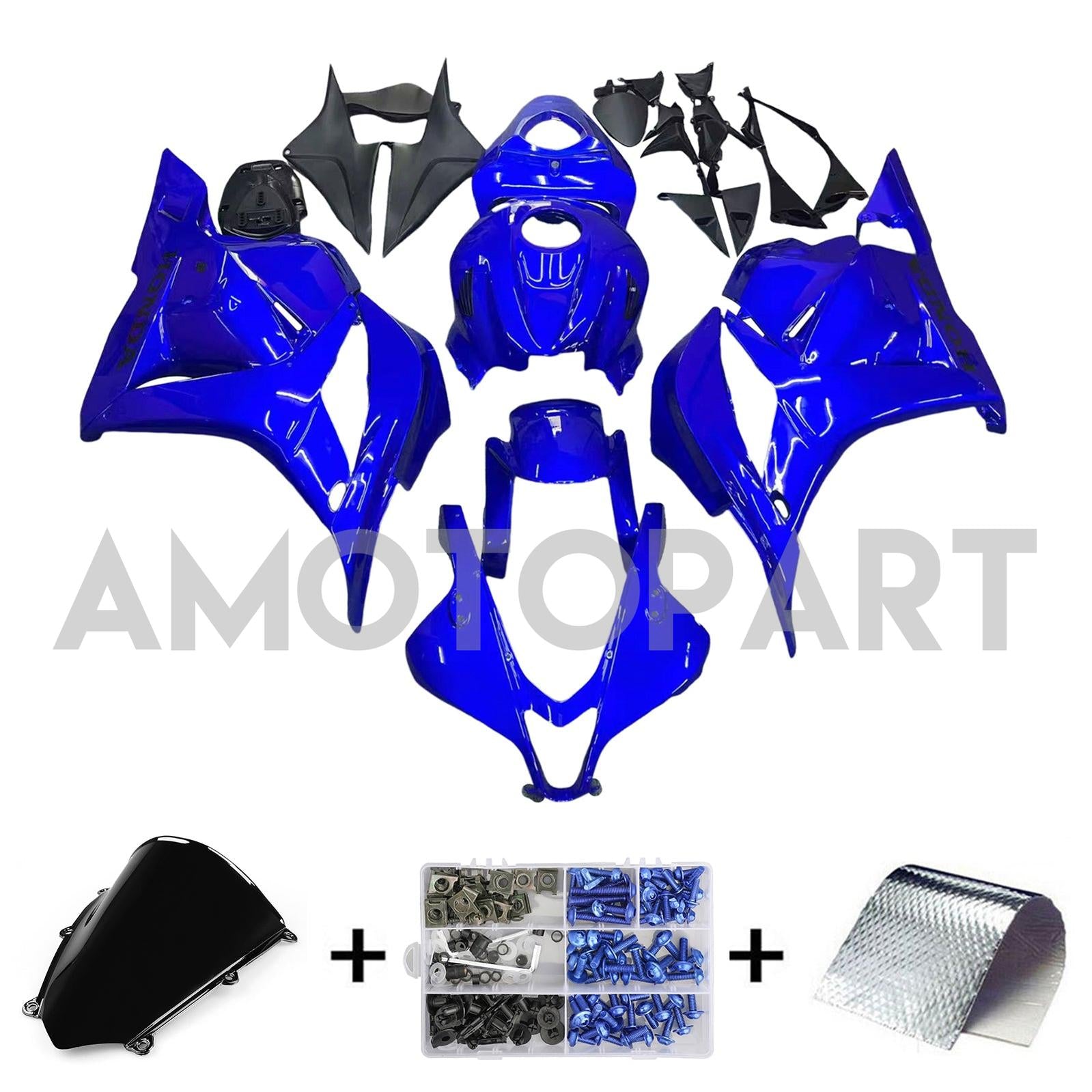 Amotopart 2009-2012 Honda CBR600RR Blue Fairing Kit