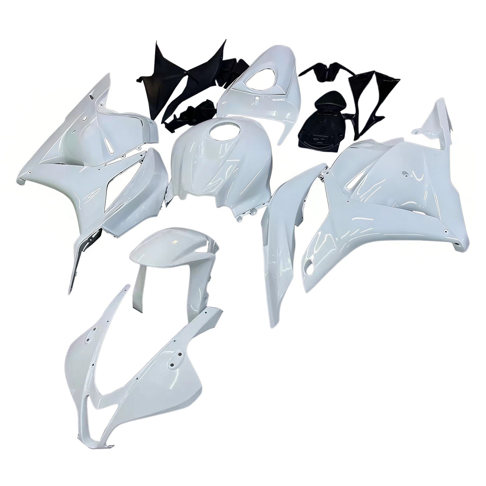 Zestaw owiewek Amotopart 2009-2012 Honda CBR600RR w kolorze białym i czarnym
