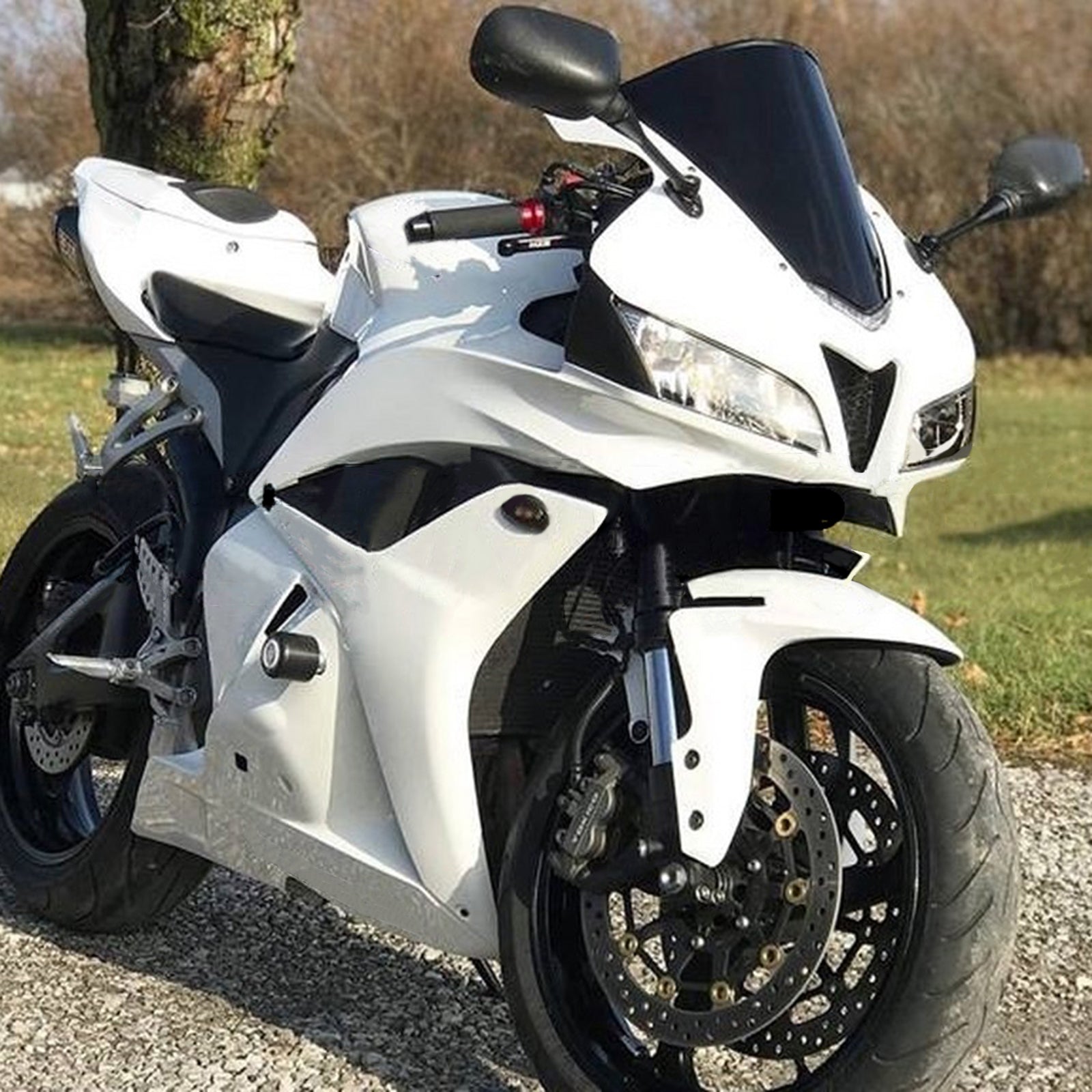 Zestaw owiewek Amotopart 2009-2012 Honda CBR600RR w kolorze białym i czarnym