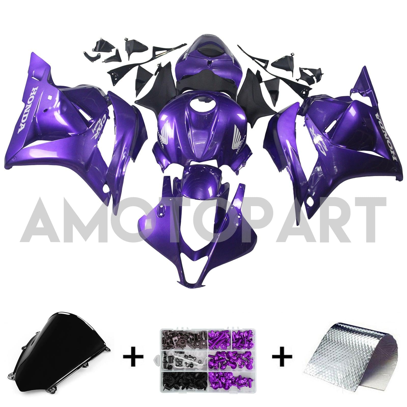 Amotopart 2009-2012 Honda CBR600RR Purple Fairing Kit