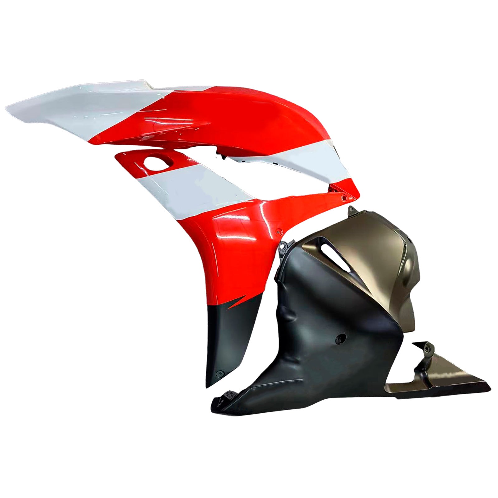 Amotopart 2009-2012 Honda CBR600RR White Red Fairing Kit