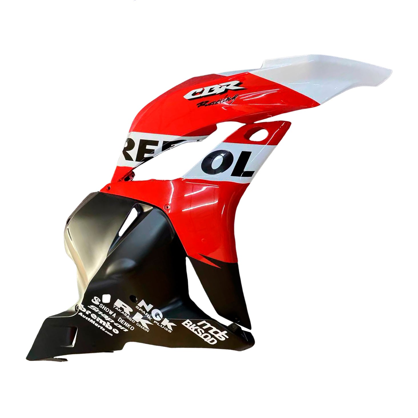 Amotopart 2009-2012 Honda CBR600RR White Red Fairing Kit