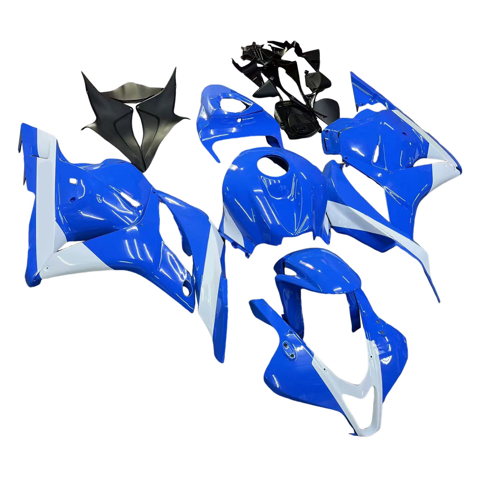 AMOTOPT 2009-2012 HONDA CBR600RR KIT AZUL Branca