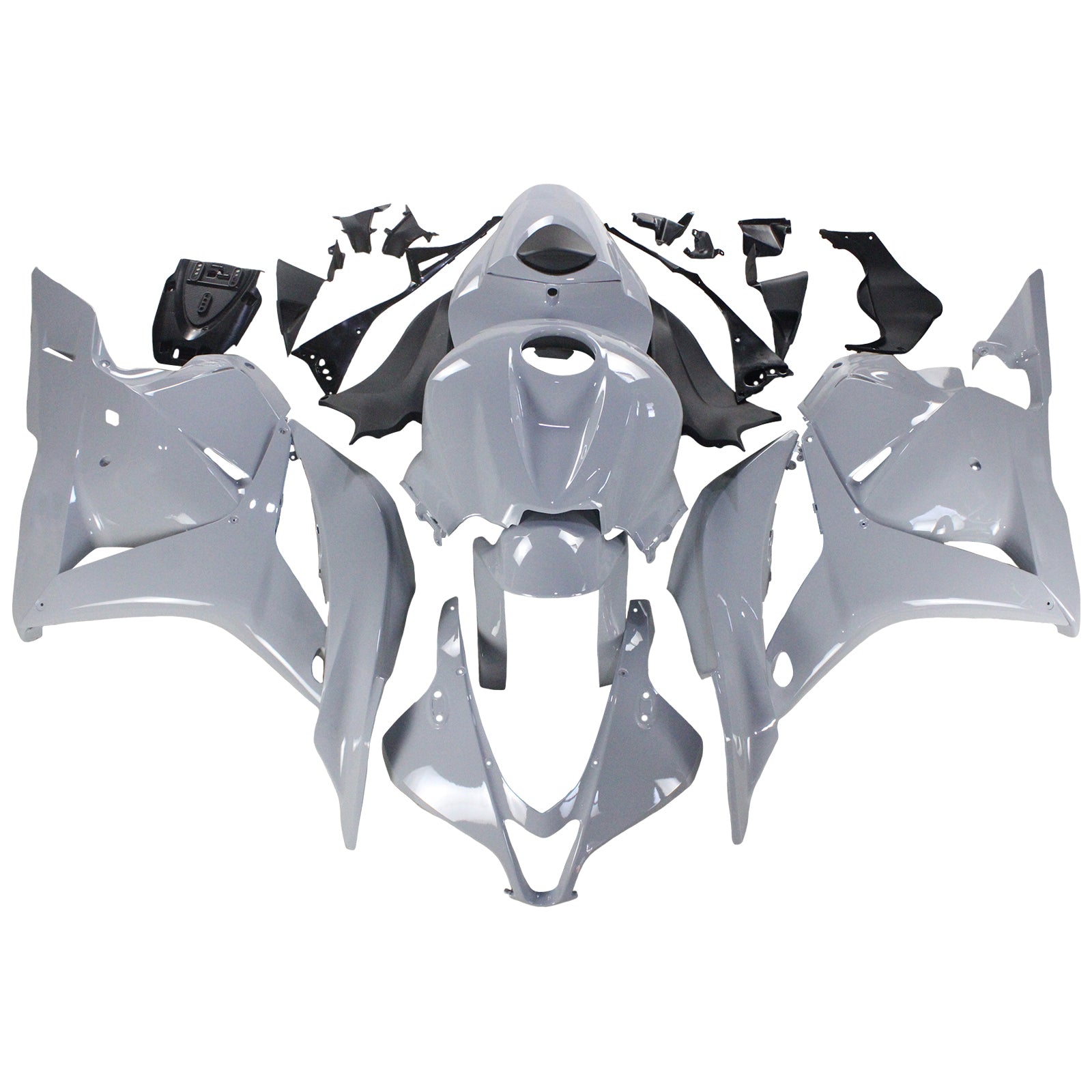 Amotopart 2009-2012 Honda CBR600RR Gloss Grey Fairing Kit