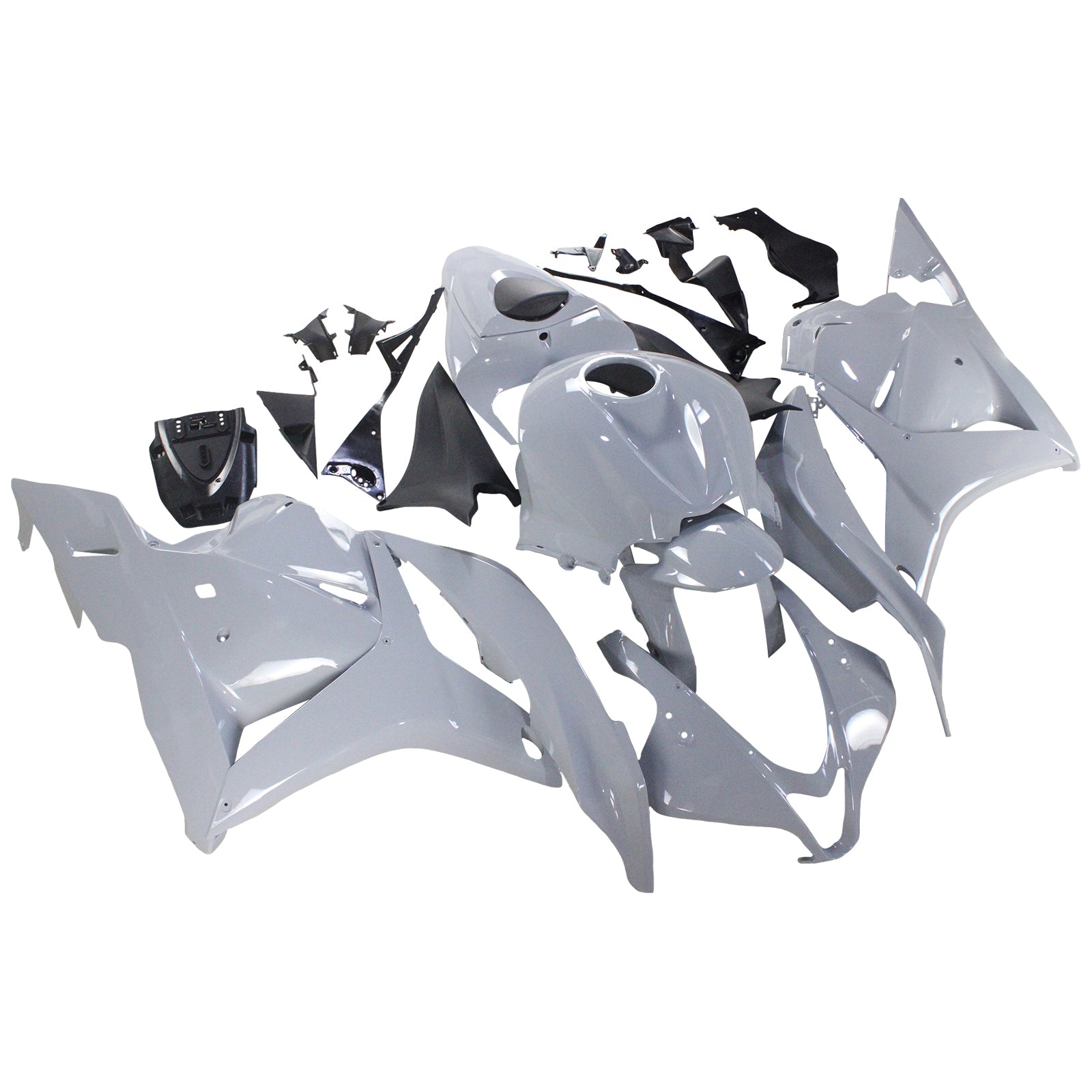 Amotopart 2009-2012 Honda CBR600RR Gloss Grey Fairing Kit