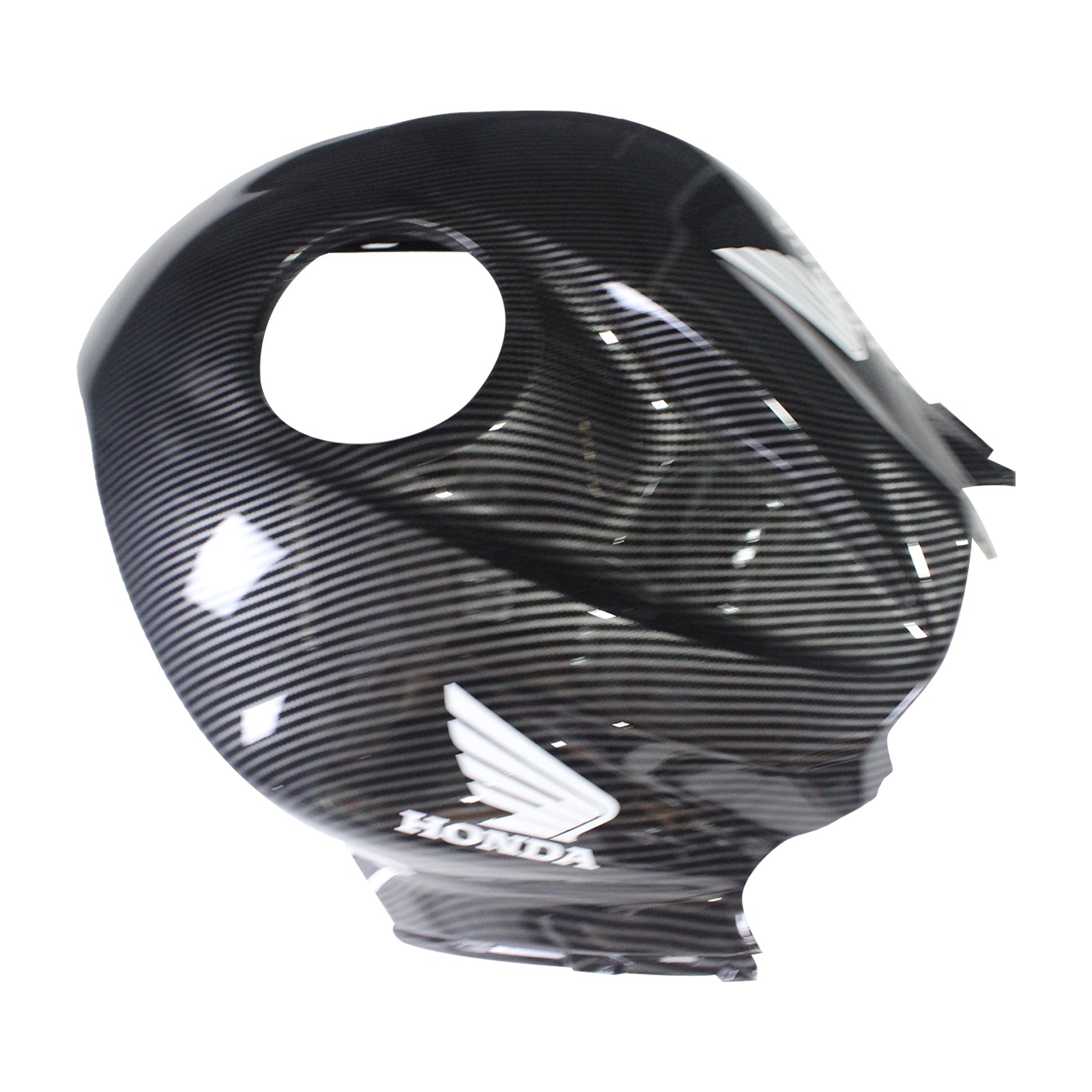 Amotopart 2009-2012 Honda CBR600RR Carbon Fiber Black White Letter Fairing Kit