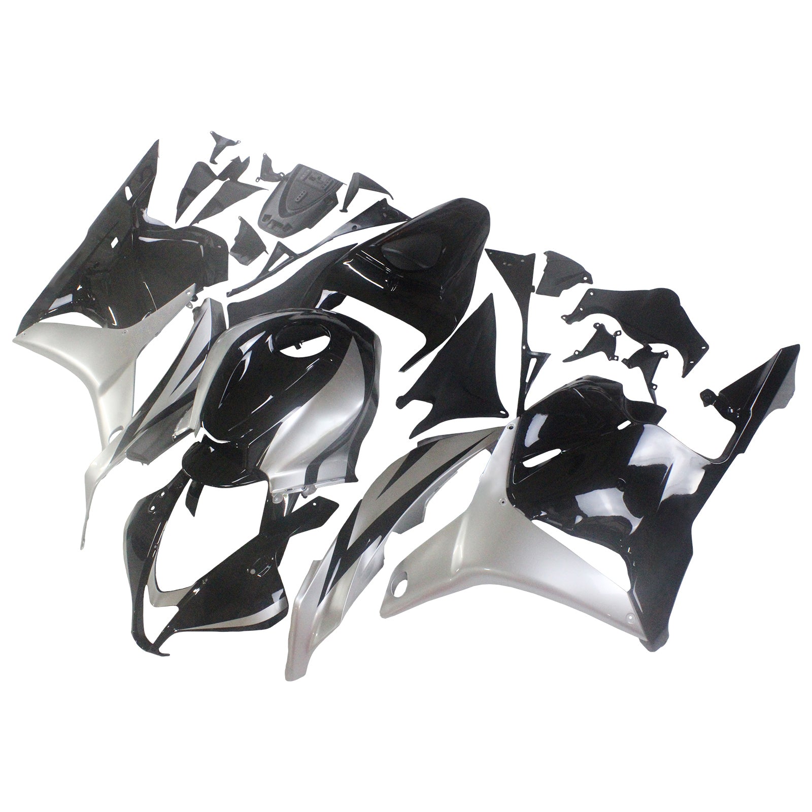 Amotopart 2009-2012 Honda CBR600RR Black Grey Fairing Kit