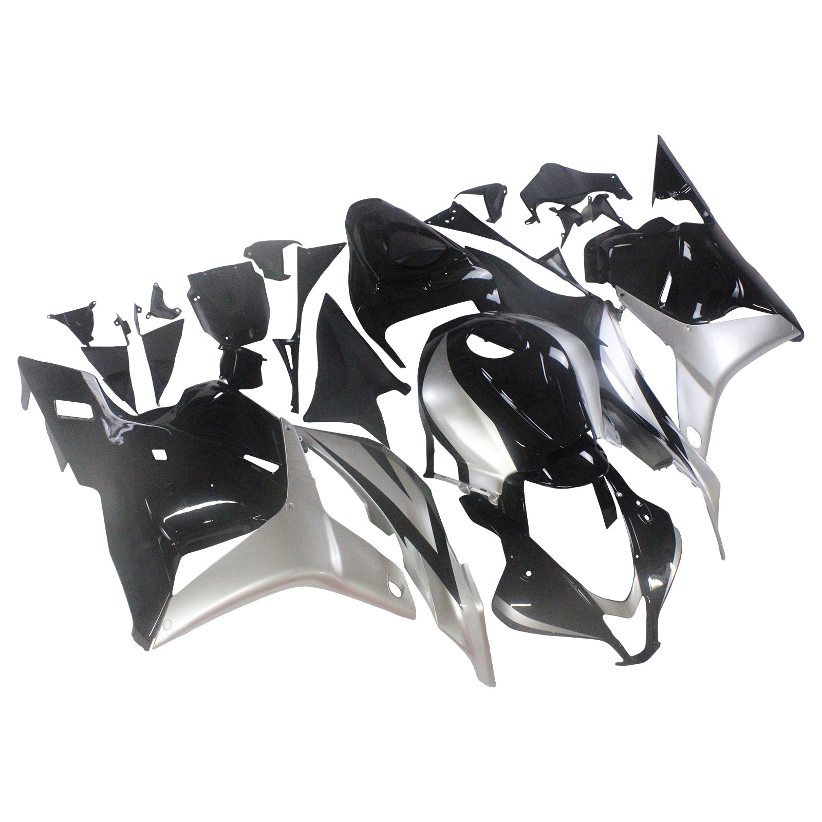 Amotopart 2009-2012 Honda CBR600RR Black Grey Fairing Kit