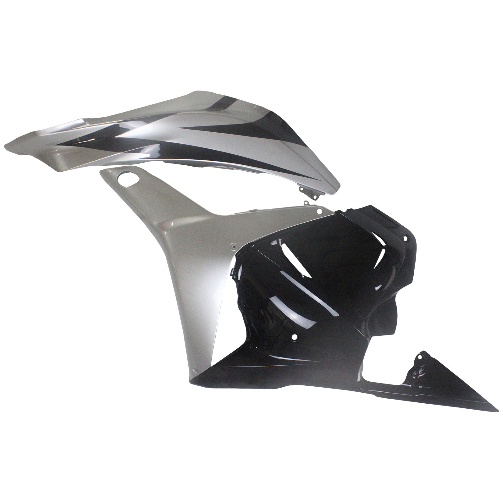 Amotopart 2009-2012 Honda CBR600RR Black Grey Fairing Kit