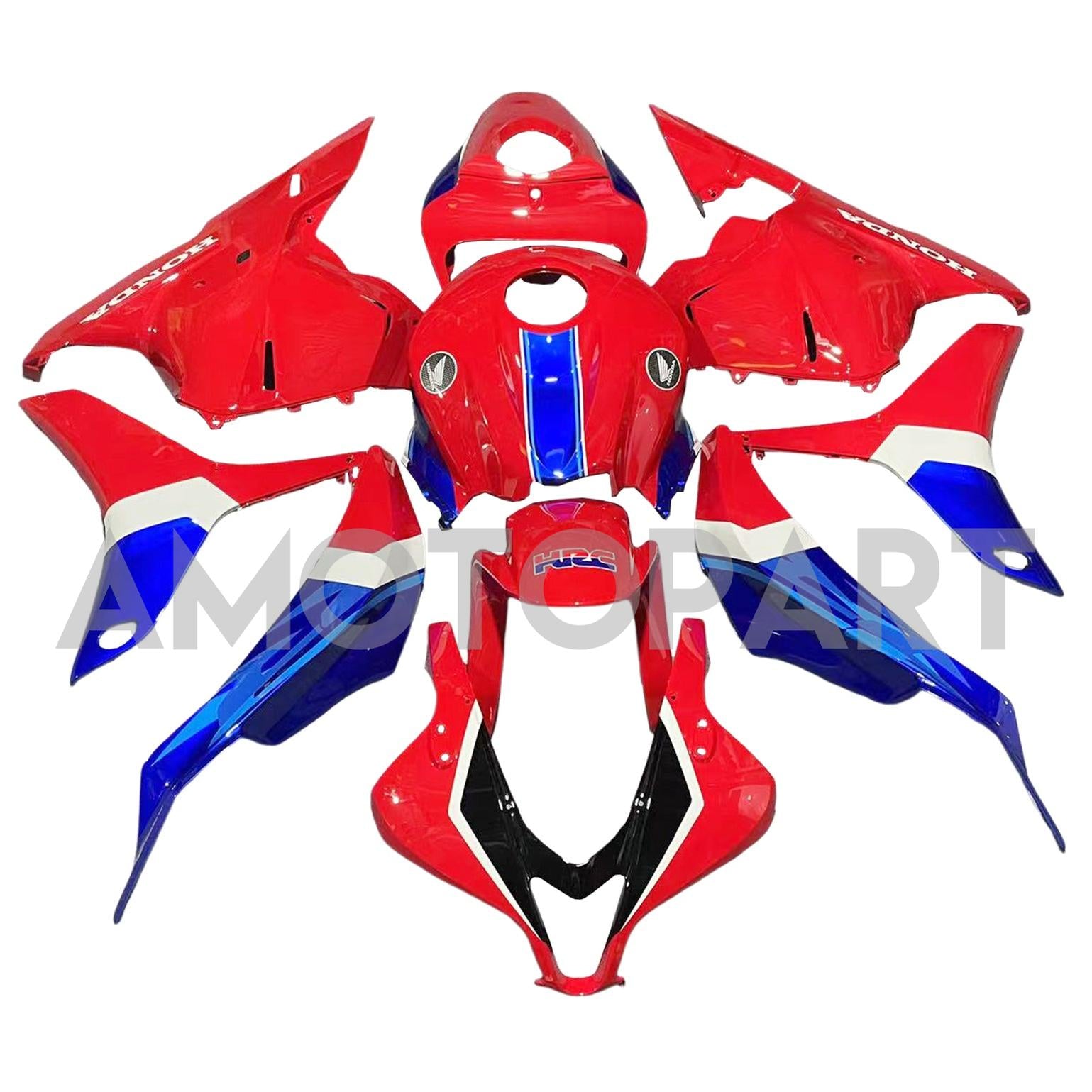 Amotopart 2009-2012 Honda CBR600RR Red Blue White Faxing Kit