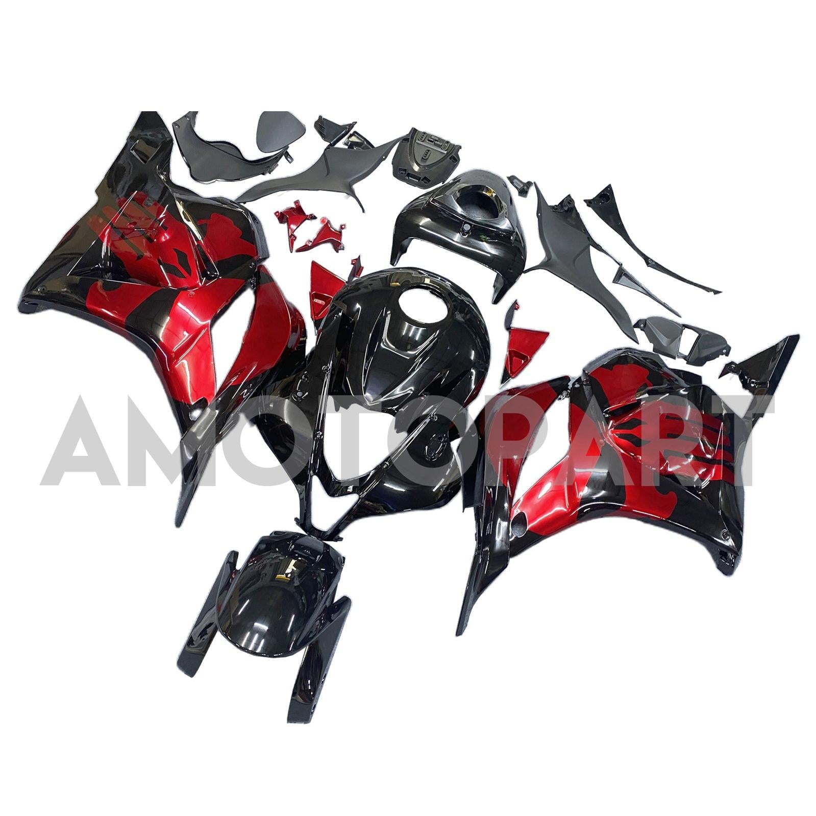 Amotopart 2009-2012 Honda CBR600RR Red & Black Fairing Kit