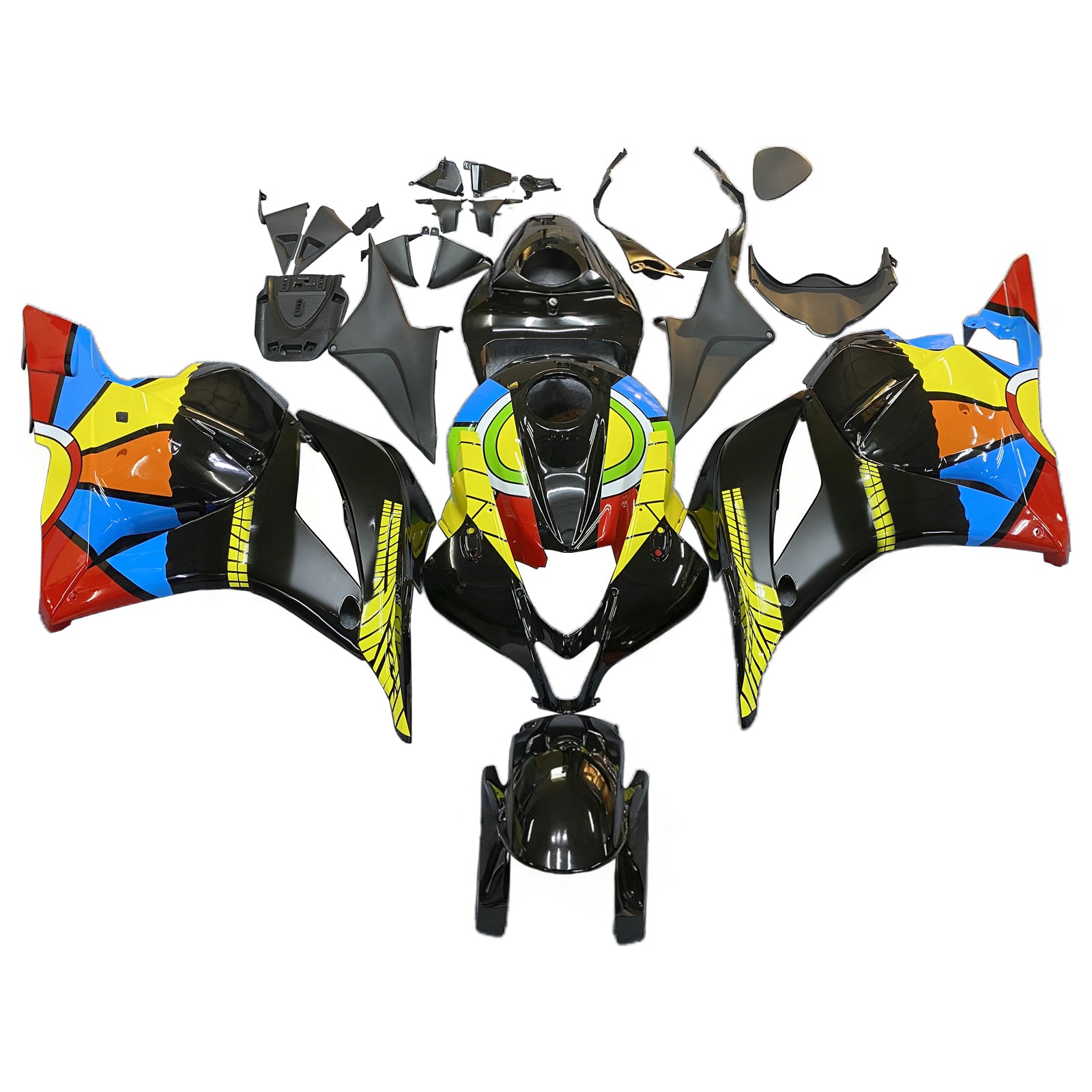 Amotopart 2009-2012 Honda CBR600RR Multicolor Fairing Kit