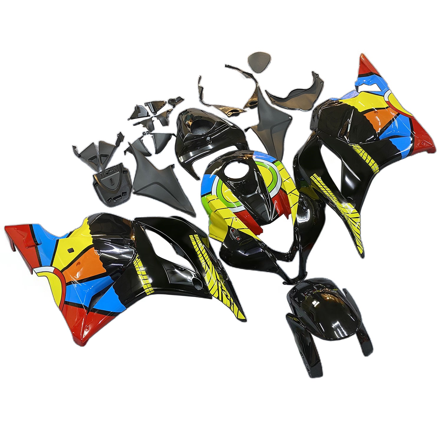 Amotopart 2009-2012 Honda CBR600RR Multicolor Fairing Kit