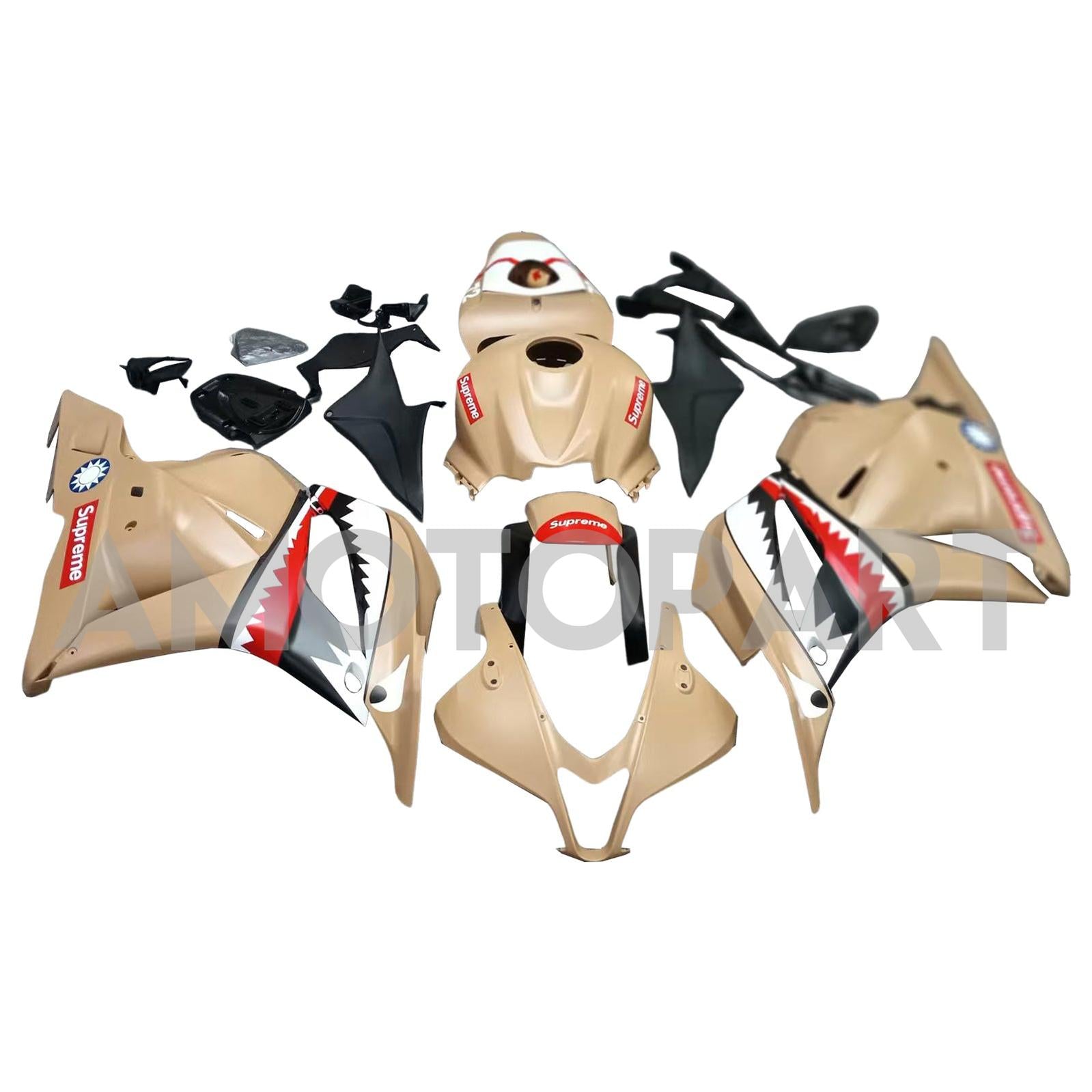 Amotopart 2009-2012 Honda CBR600RR Brown Black Fairing Kit