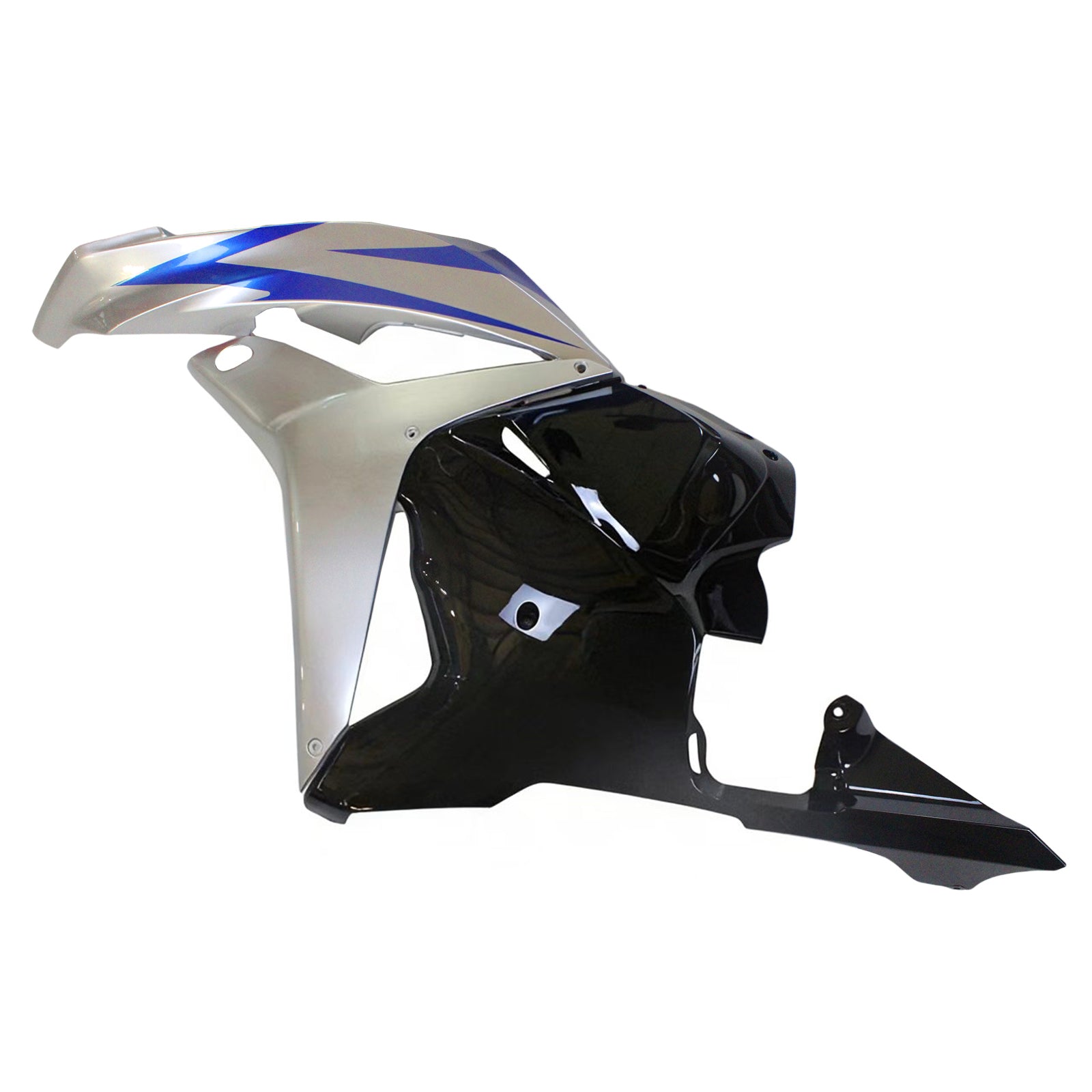 Amotopart 2009–2012 Honda CBR600RR Schwarz Blau Verkleidungsset