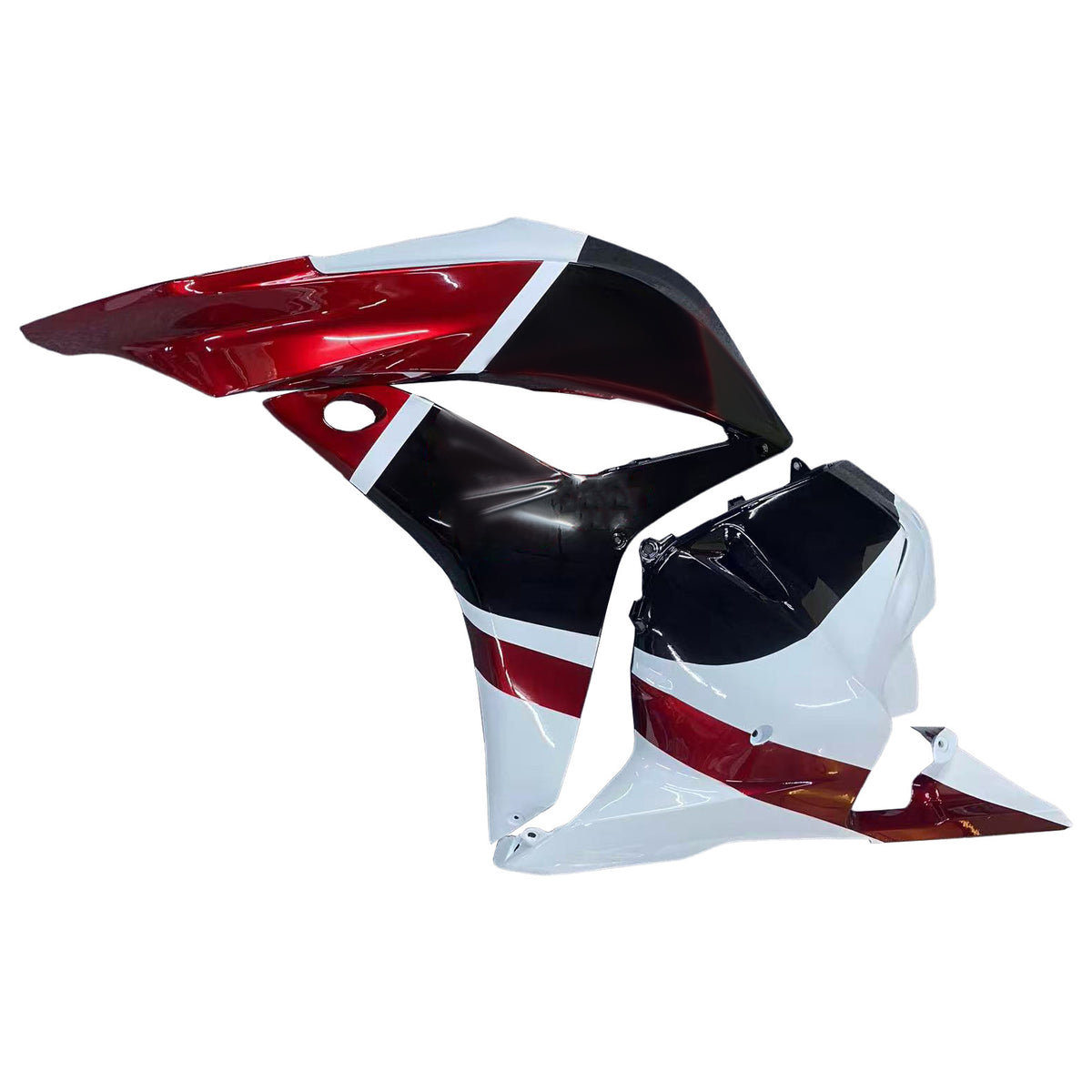 Amotopart 2009-2012 Honda CBR600RR Vit Röd Svart Fairing Kit