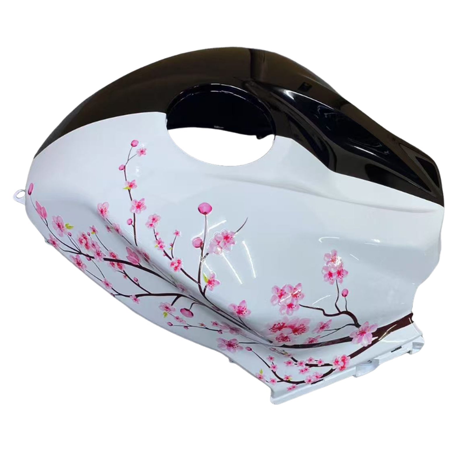 Amotopart 2009-2012 Honda CBR600RR Black White Cherry Blossom Fairing Kit