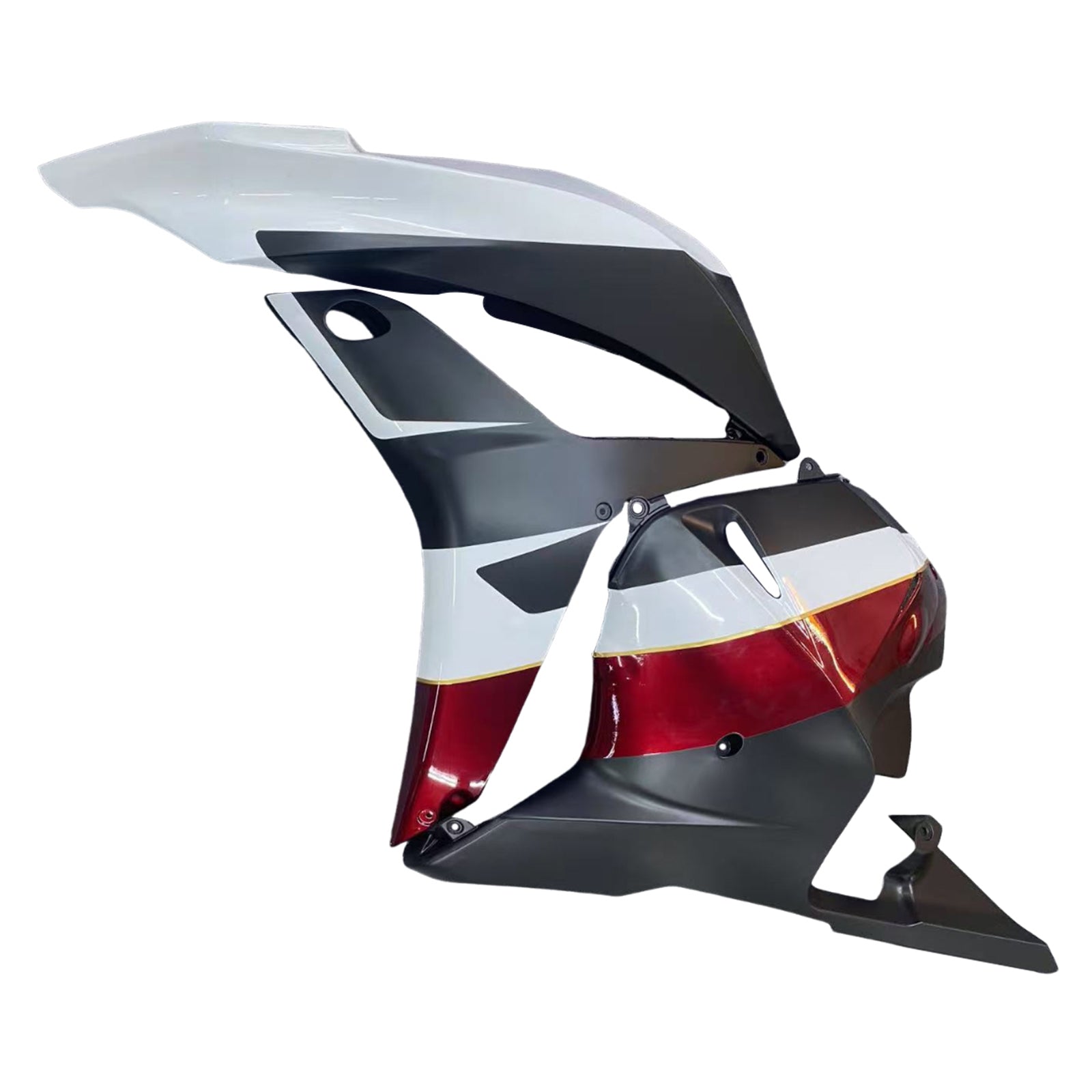 Amotopart 2009-2012 Honda CBR600RR Black White Dark Red Fearing Kit