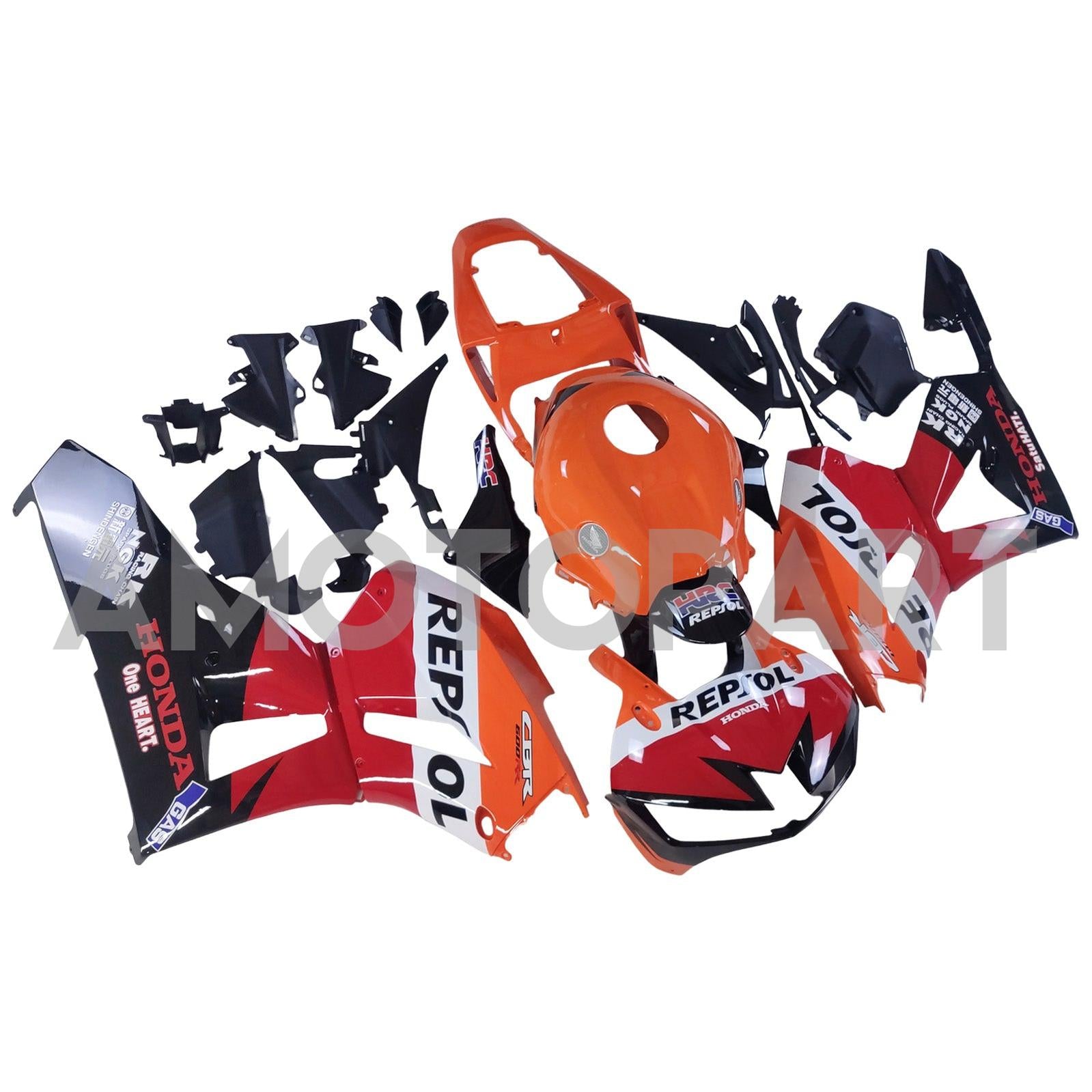 アモトパート13-25 US版 & 13-23 ヨーロッパ仕様 ホンダ CBR600RR フェアリング マルチオレンジキット