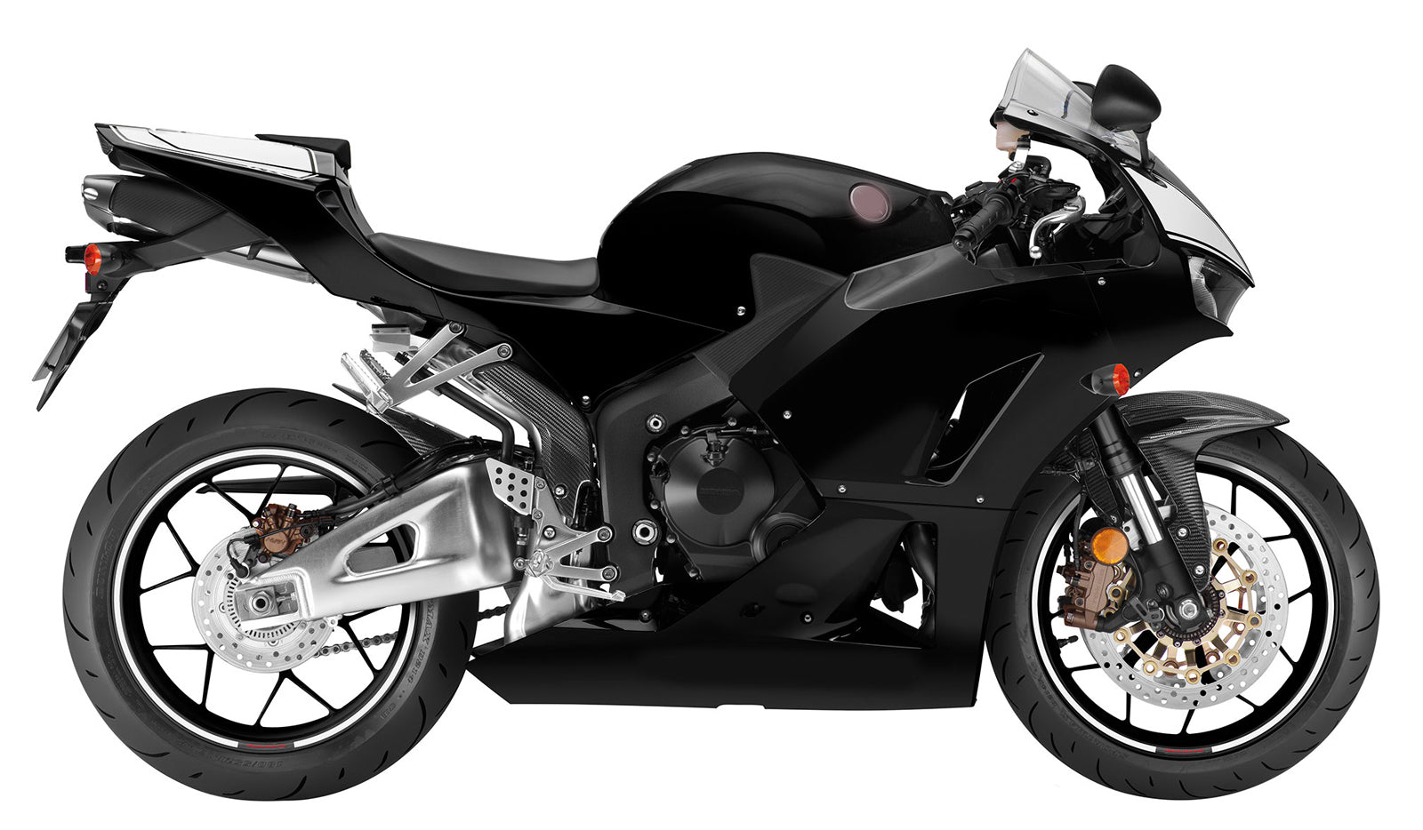 Amotopart 13-26 US-Version & 13-23 Europa-Version Honda CBR600RR Verkleidung G-Schwarz Kit