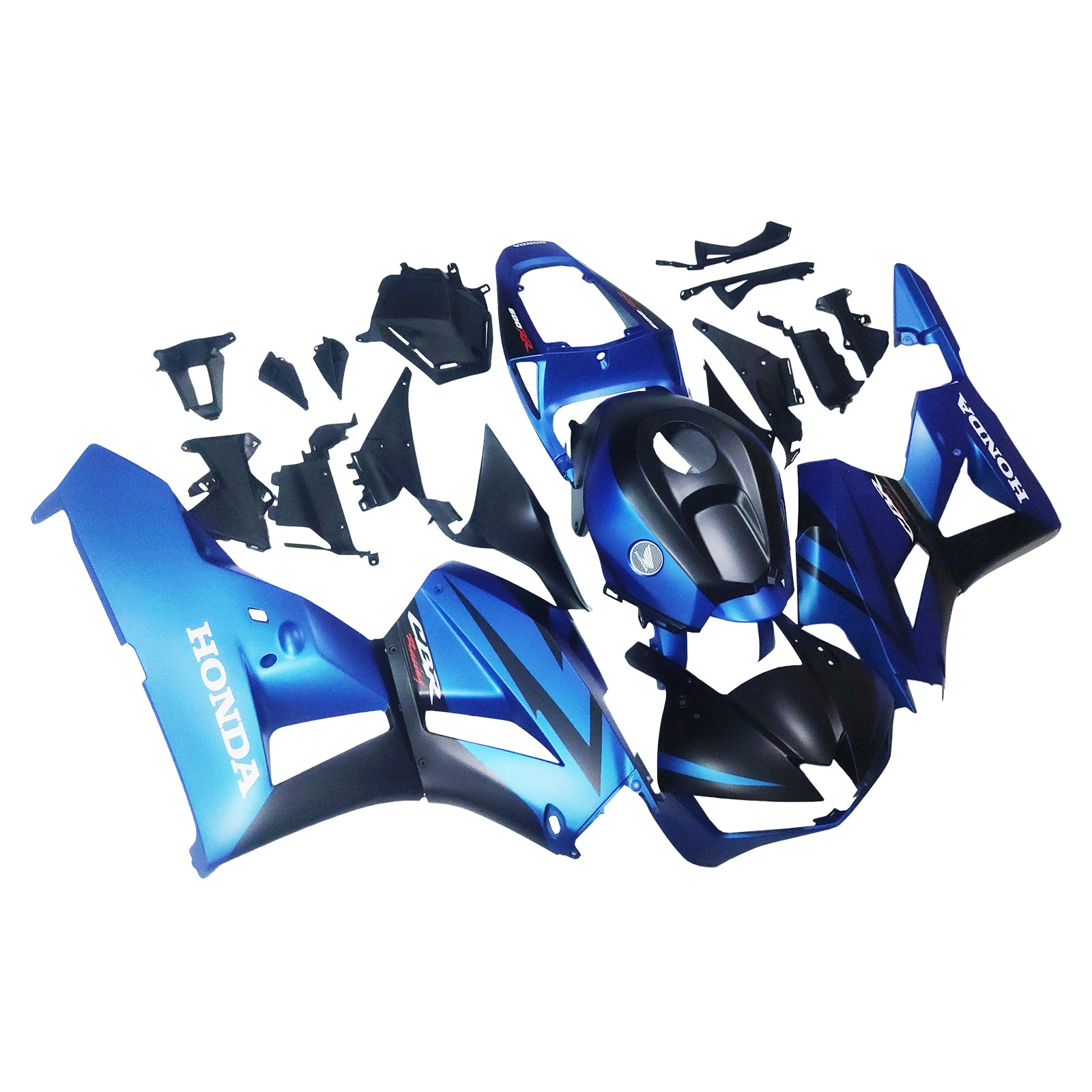 Amotopart 13-25 US-version. & 13-23 Europeisk version Honda CBR600 Kåpa Blå&Mattsvart kit