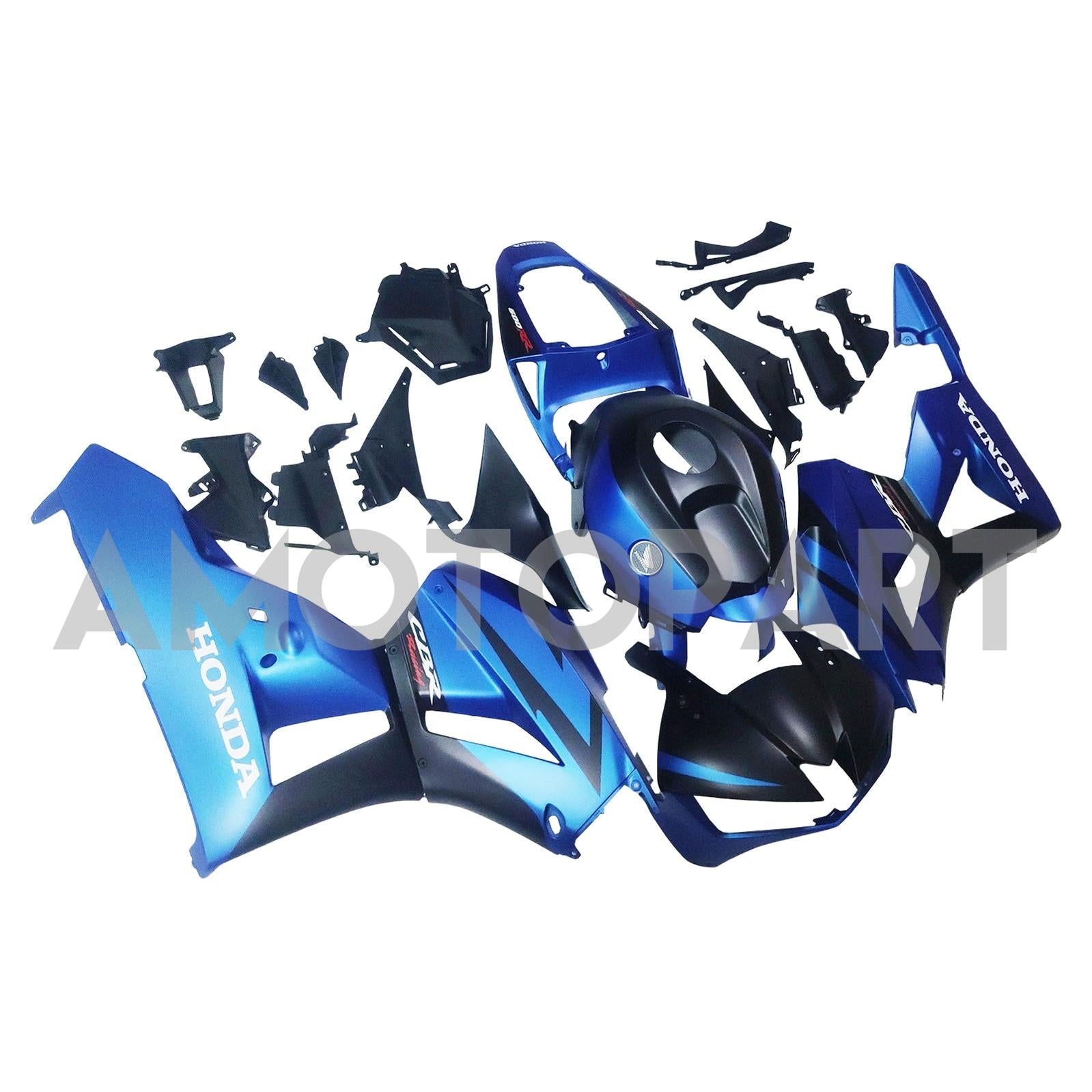 Amotopart 13-26 US ver. & 13-23 European ver. Honda CBR600 Fairing Blue&Matte Black Kit