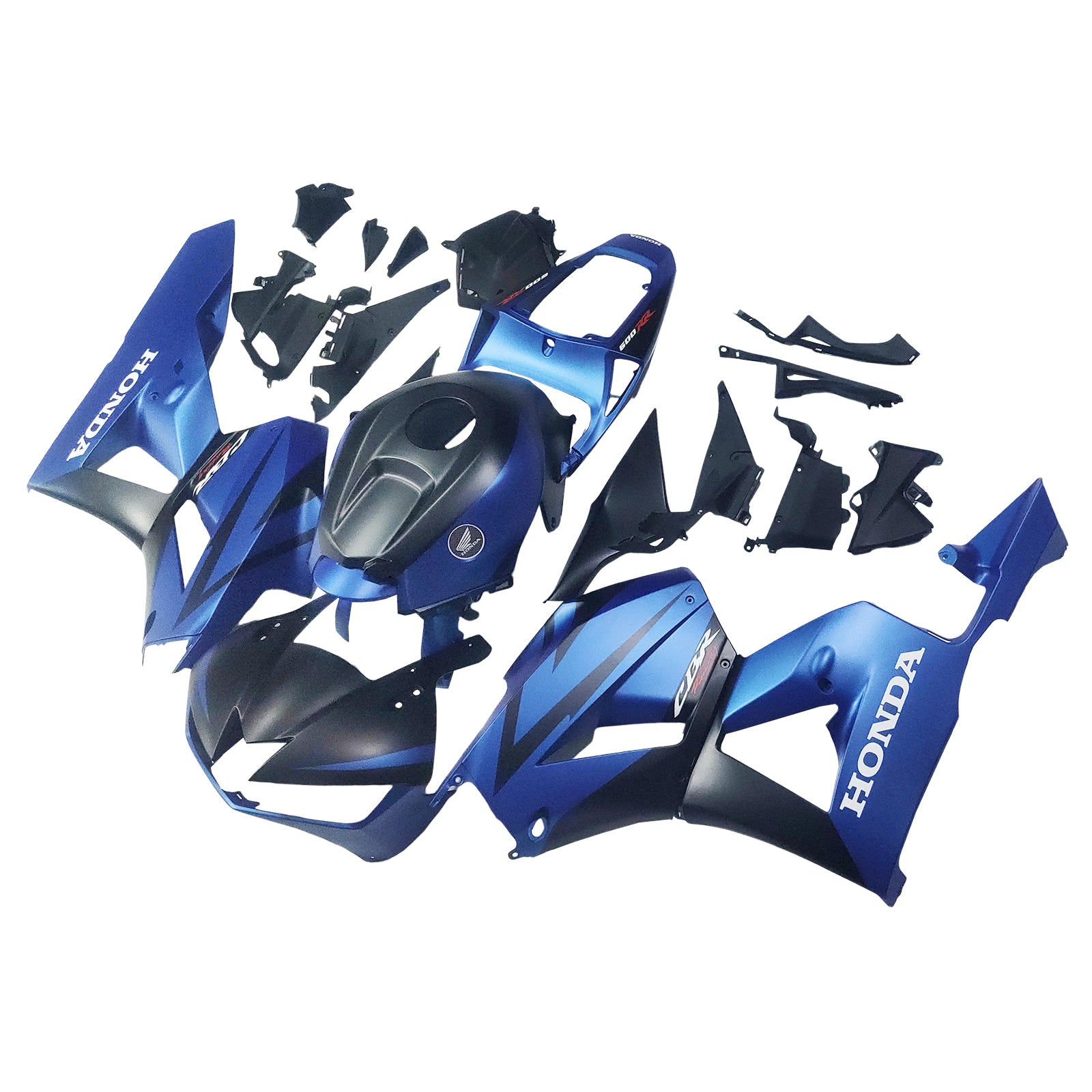 Amotopart 13-25 US-version. & 13-23 Europeisk version Honda CBR600 Kåpa Blå&Mattsvart kit