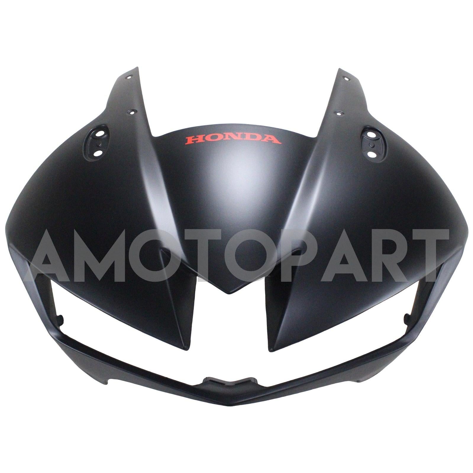 Amotopart 13-25 version américaine & Carénage noir mat pour Honda CBR600 version européenne 13-23&Kit logo rouge
