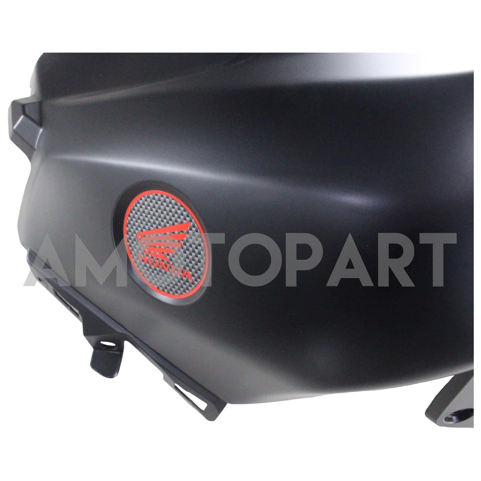 Amotopart 13-25 version américaine & Carénage noir mat pour Honda CBR600 version européenne 13-23&Kit logo rouge