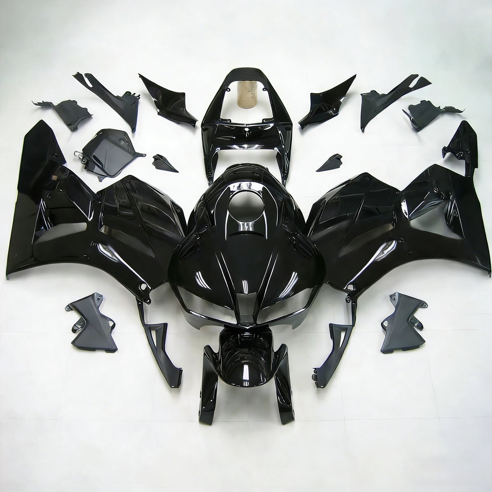 Amotopart 13-26 US ver. & 13-23 European ver. Honda CBR600 Fairing Gloss Black&Pink Logo Kit