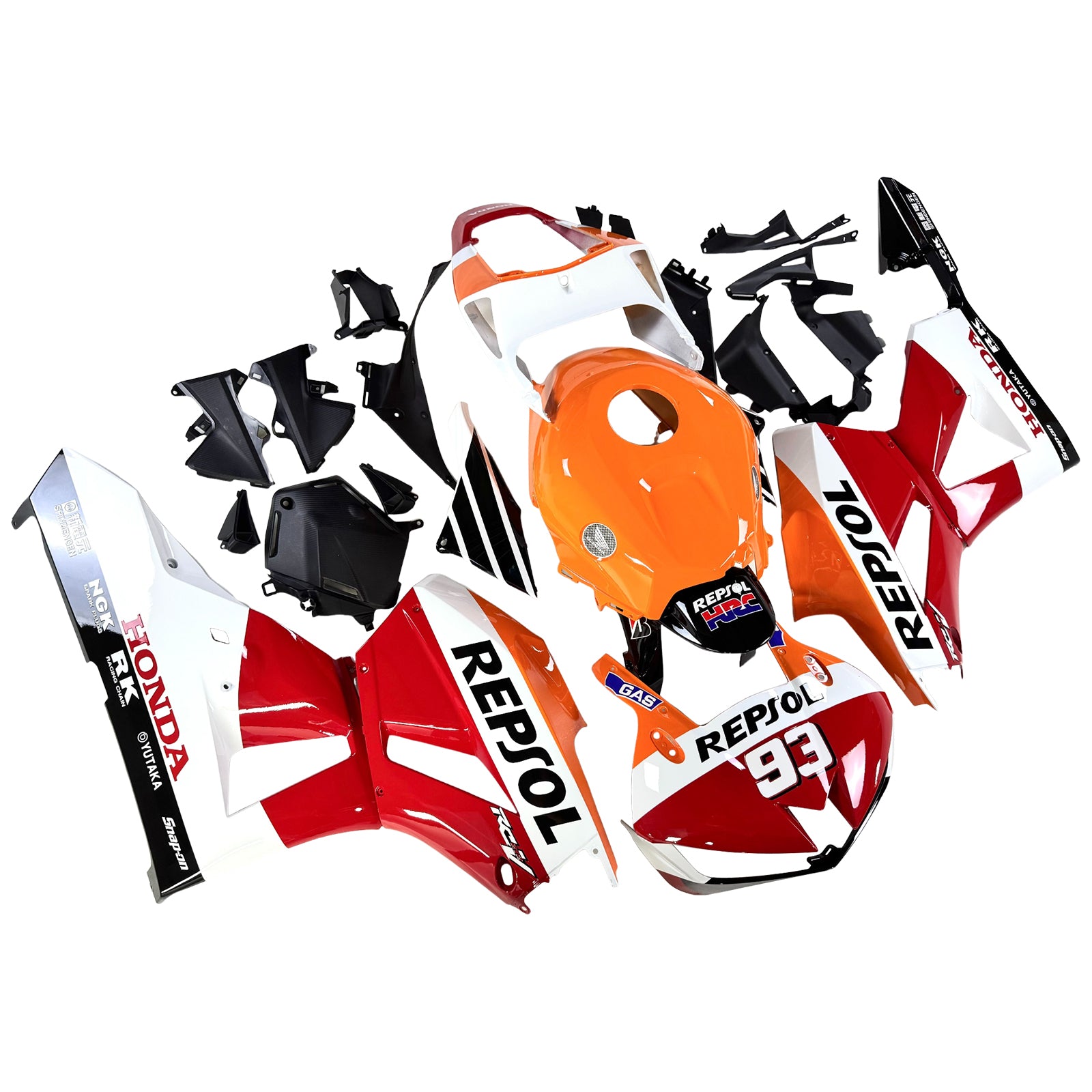 Amotopart 2013-2020 Honda CBR600 Fairing Red & Orange Repjol Kit
