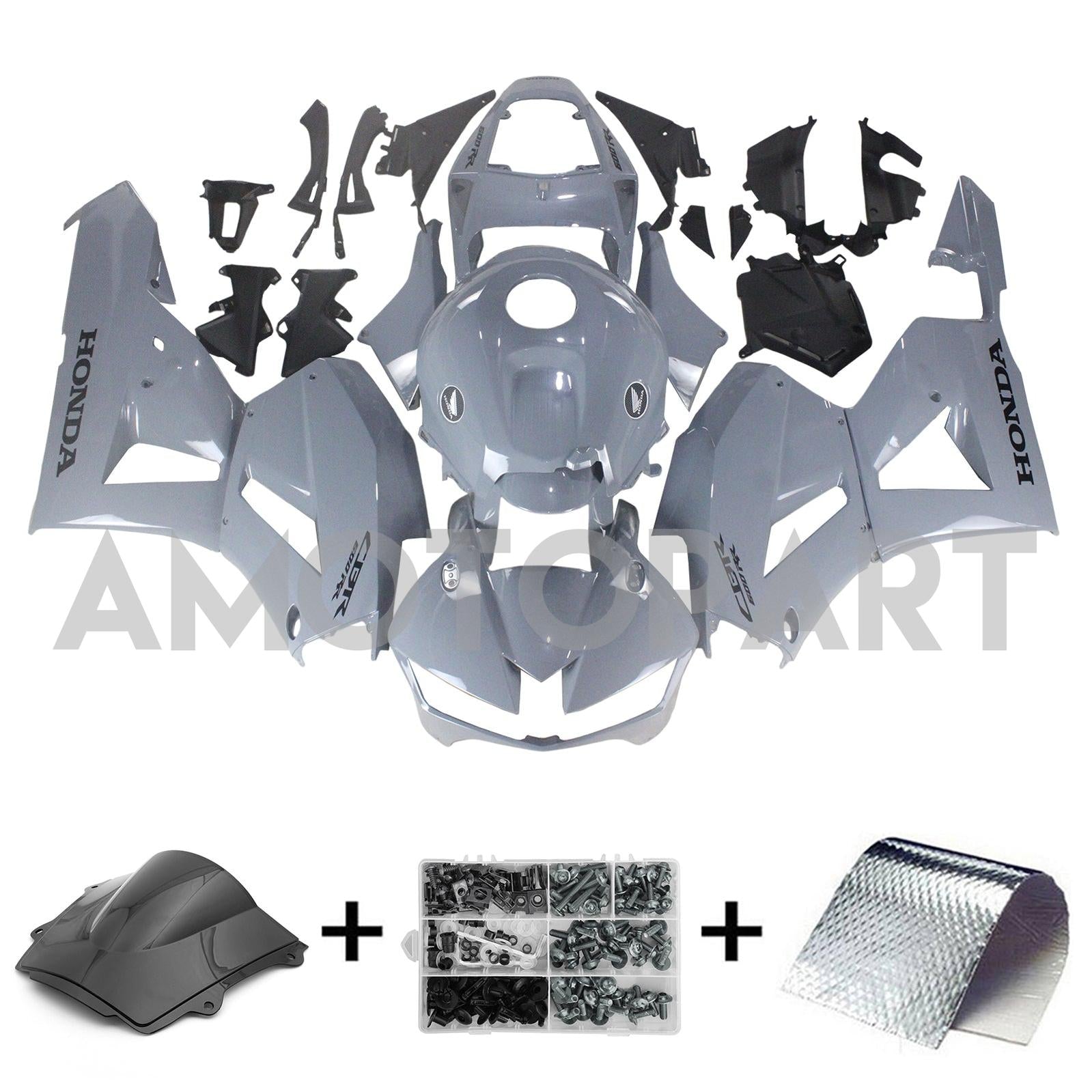 Amotopart 13-25 US ver. & 13-23 European ver. Honda CBR600 Fairing Grey Kit